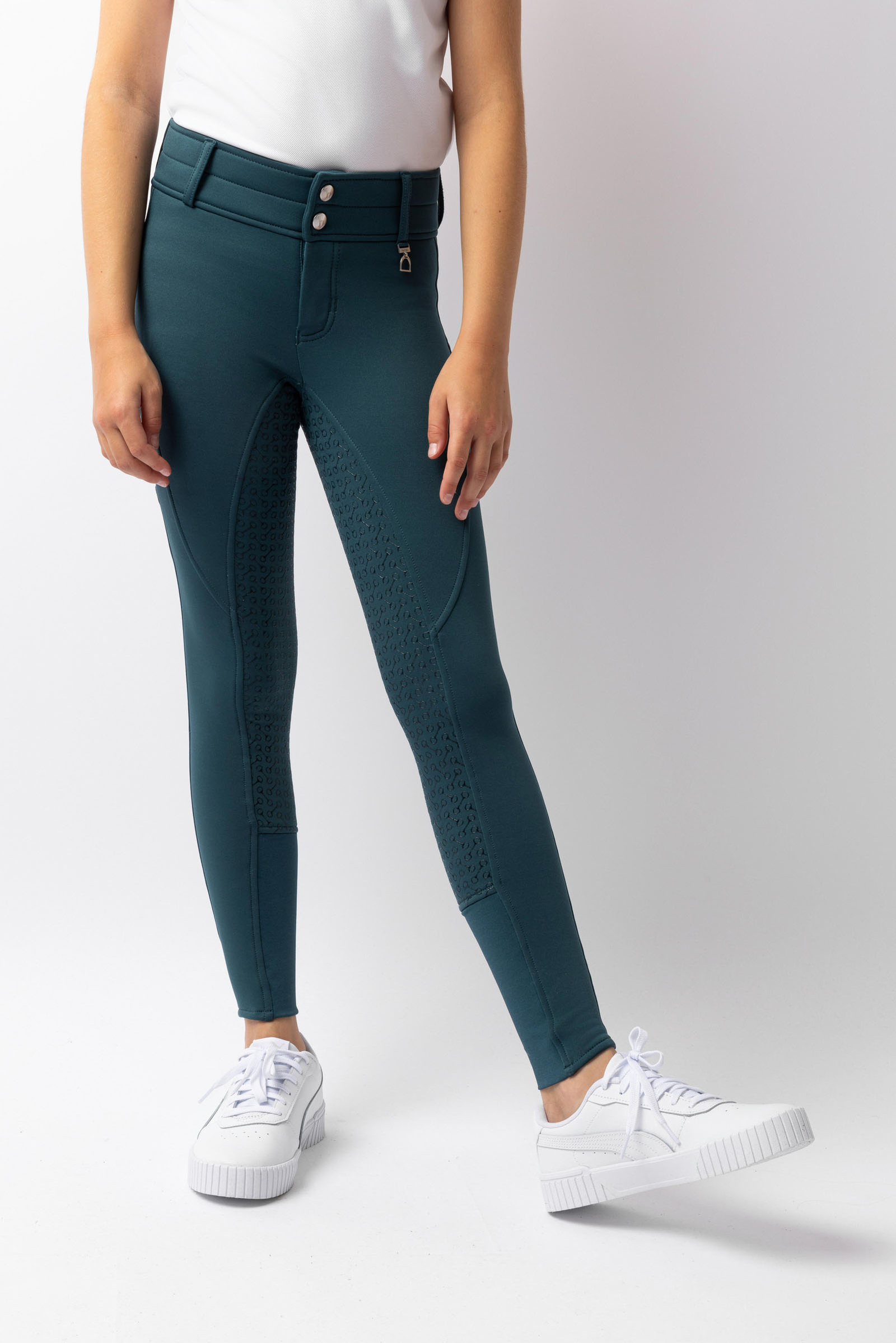 Horze Rhea Pantaloni da equitazione termici con tasche posteriori da bambini