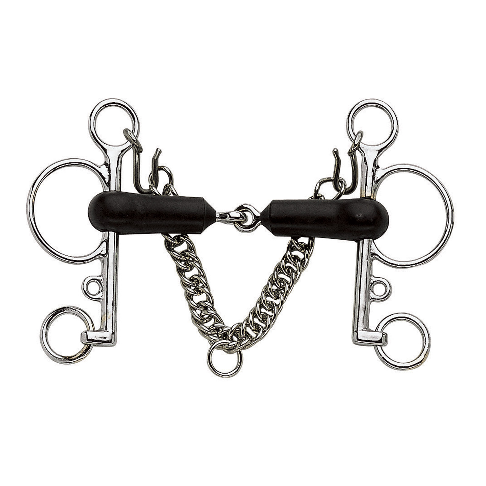 Sprenger Morso Pelham in gomma flessibile, snodo singolo