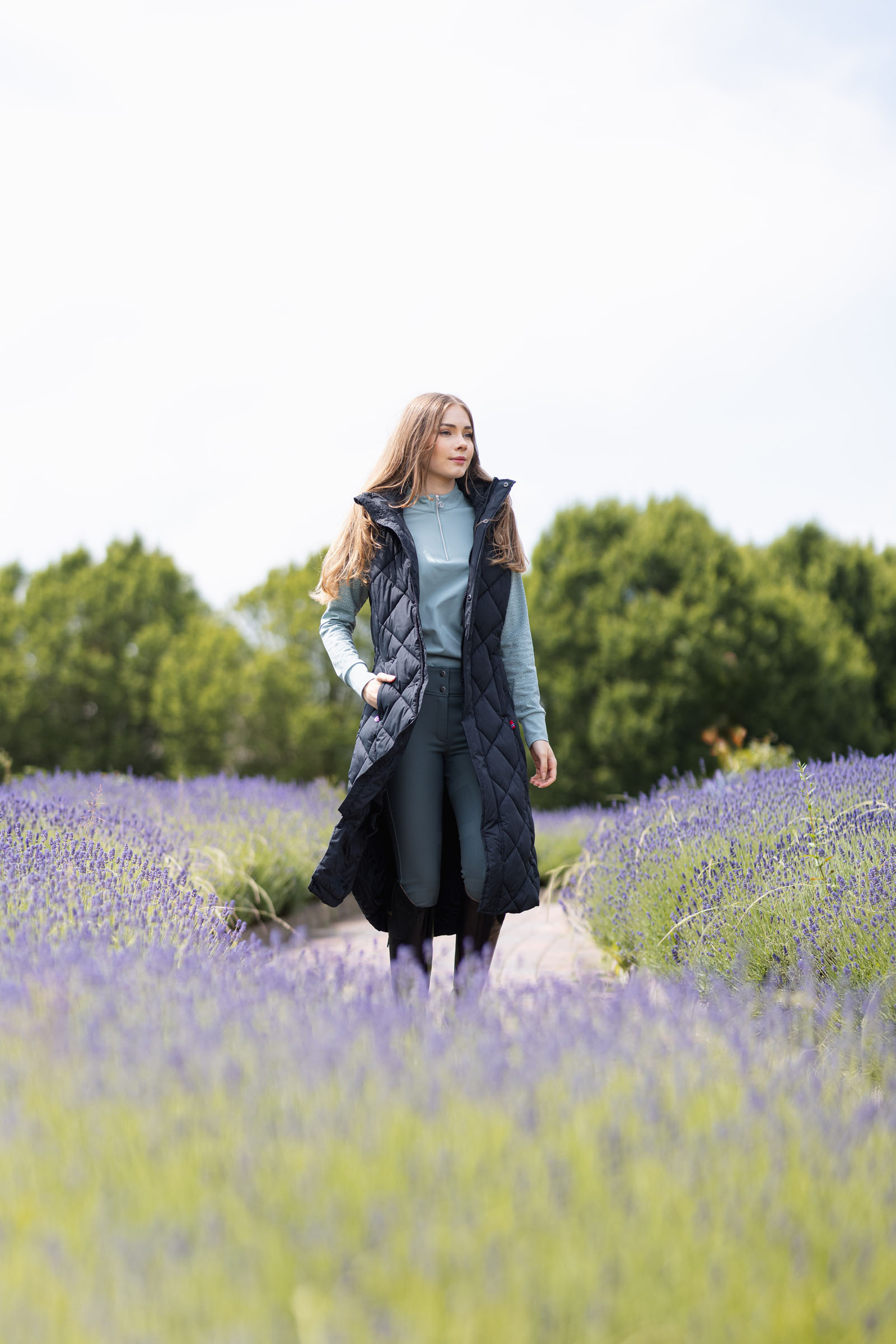 B Vertigo Gem Gilet da equitazione lungo imbottito