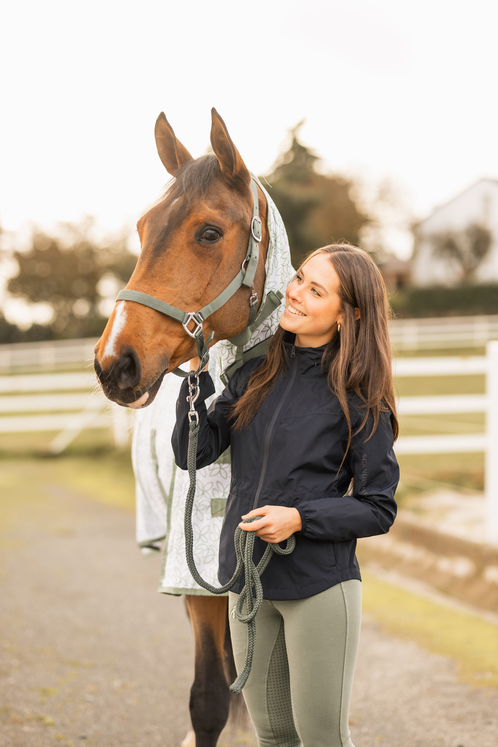 Horze Fiora giacca equitazione leggera impermeabile donna