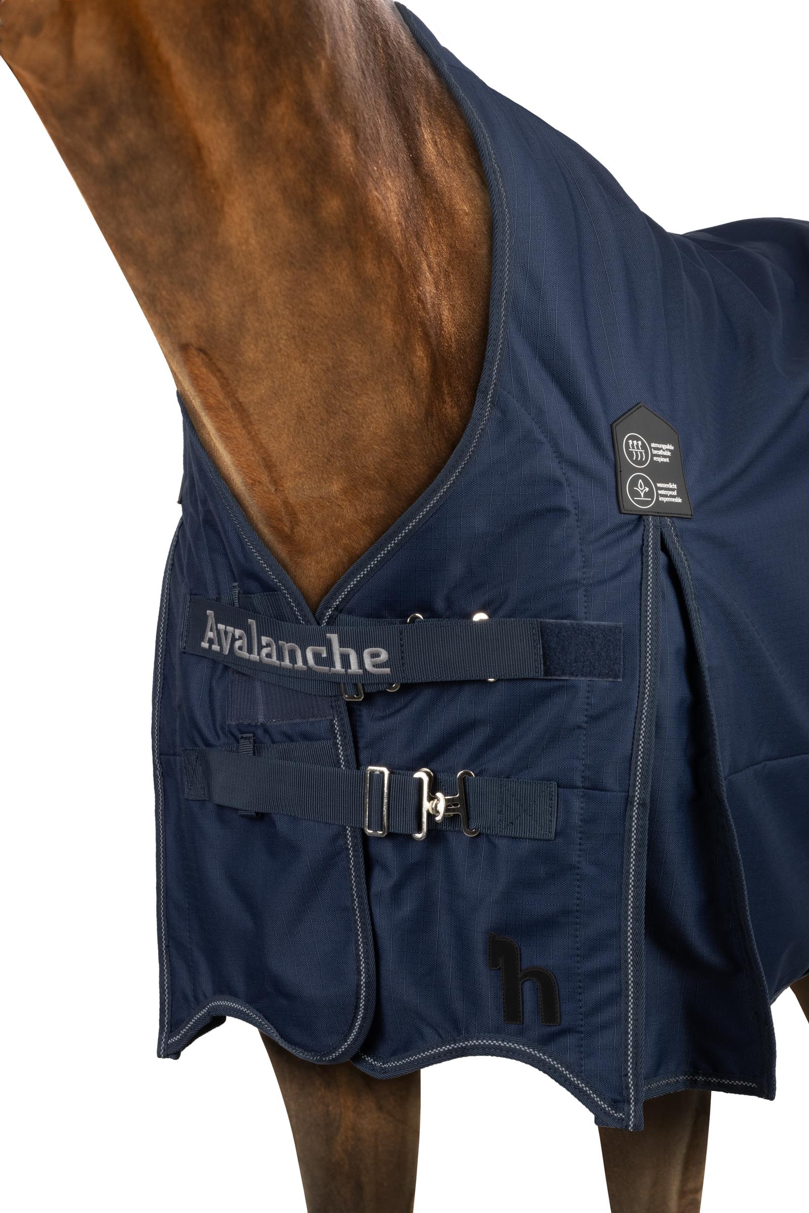 Coperta Horze Avalanche Turnout con collo alto e fodera in pile
