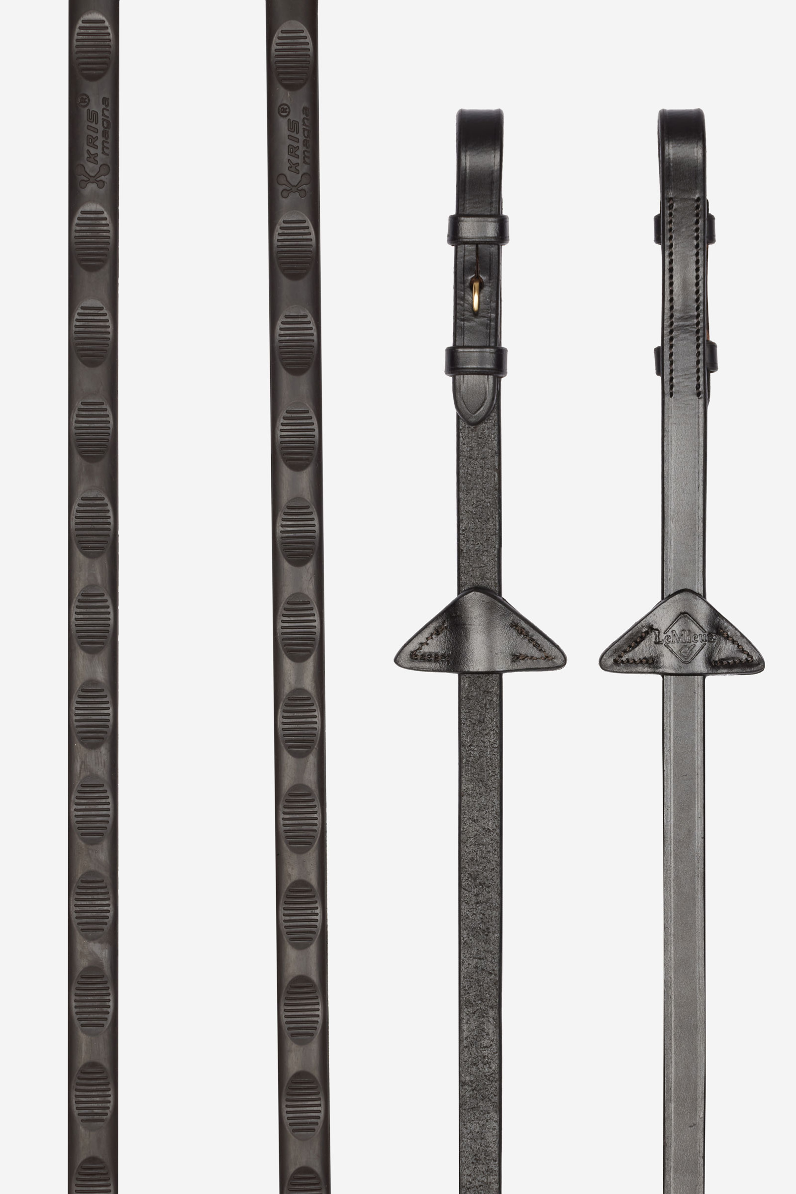 Brown/Brass LeMieux Magna Grip redini in gomma