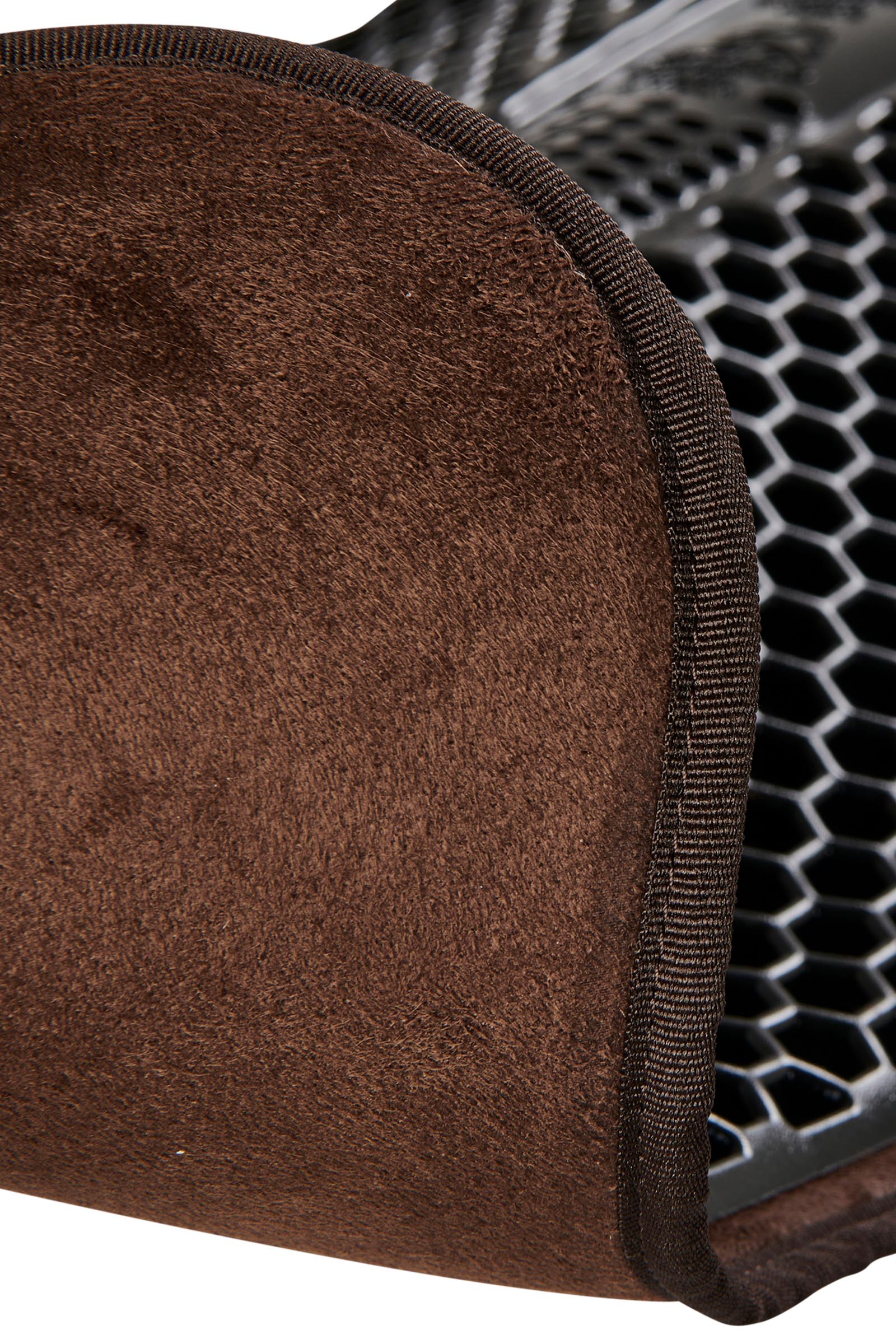 Acavallo Tappetino in gel antiscivolo esagonale con microfleece