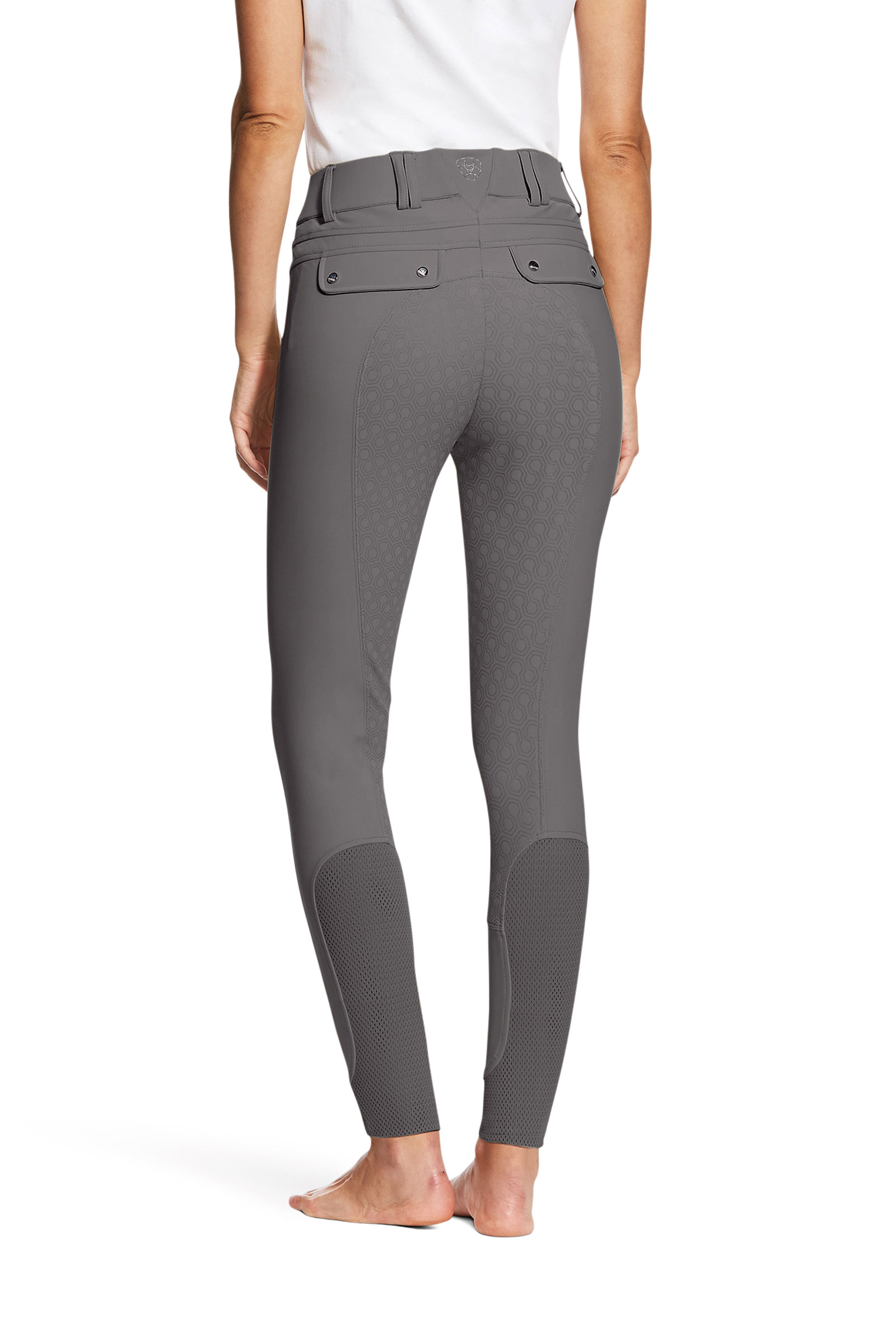 Paloma grey Ariat Tri Factor Pantaloni da equitazione donna con grip in silicone a seduta intera
