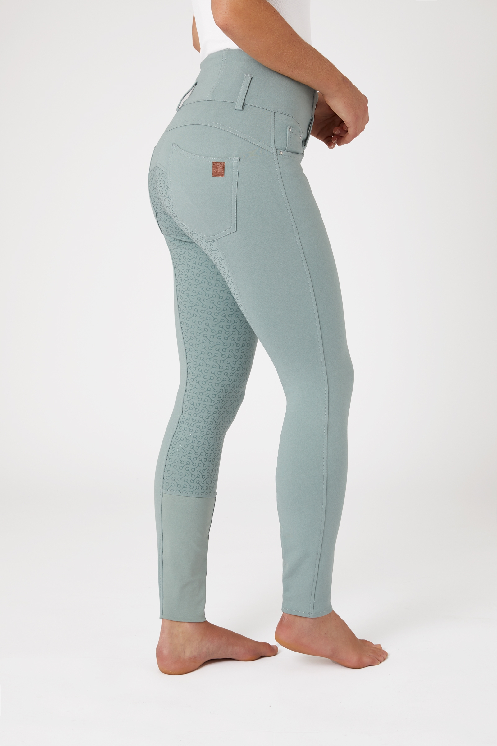 Horze Tara Pantaloni da equitazione a vita alta con full seat in silicone da donna