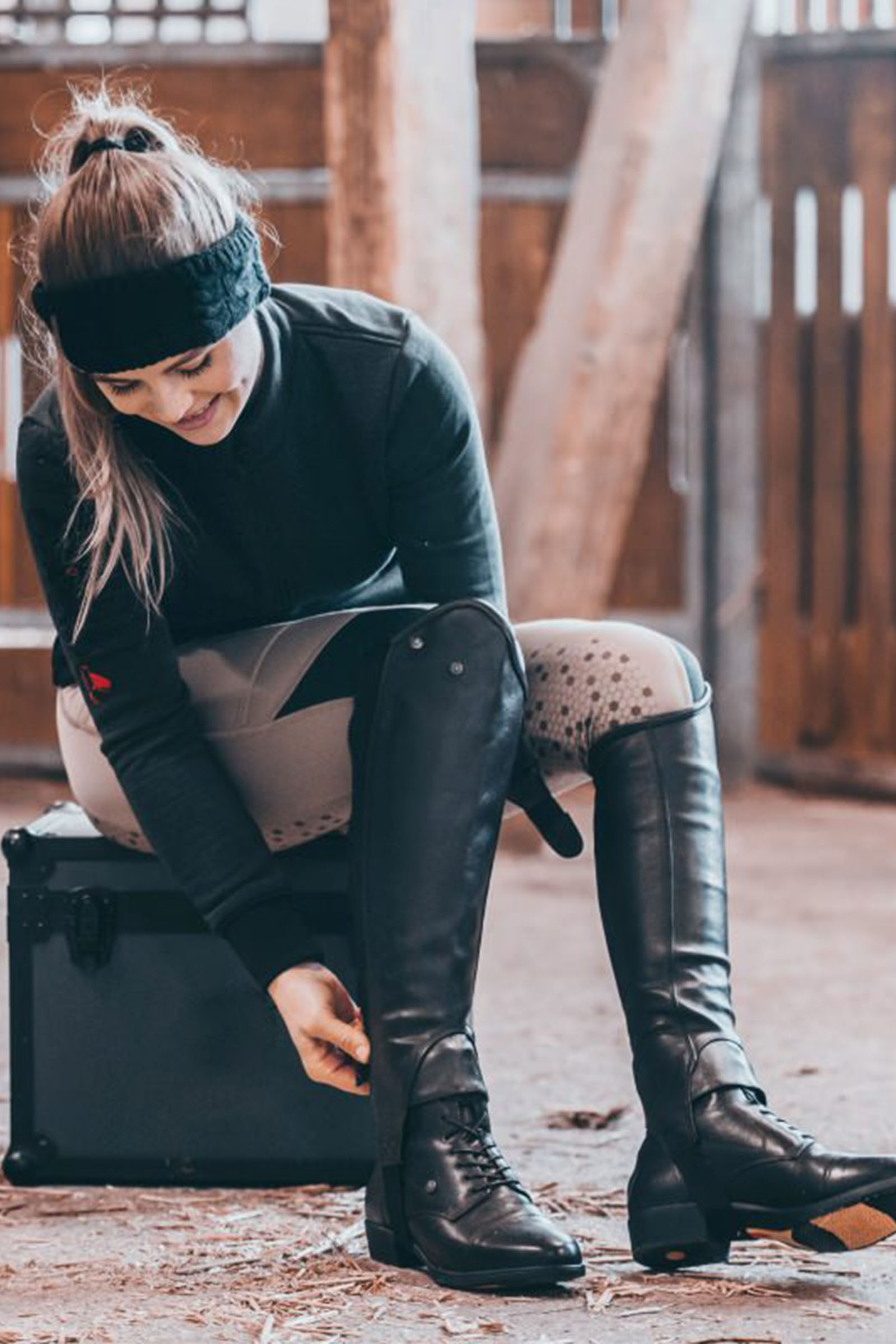 Suedwind Footwear Advanced II BZ Lace morbidi stivaletti Jodhpur con zip posteriore e lacci