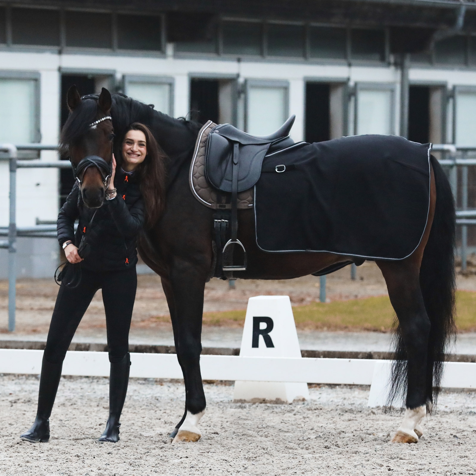 Coperta posteriore in pile Horze Kiel