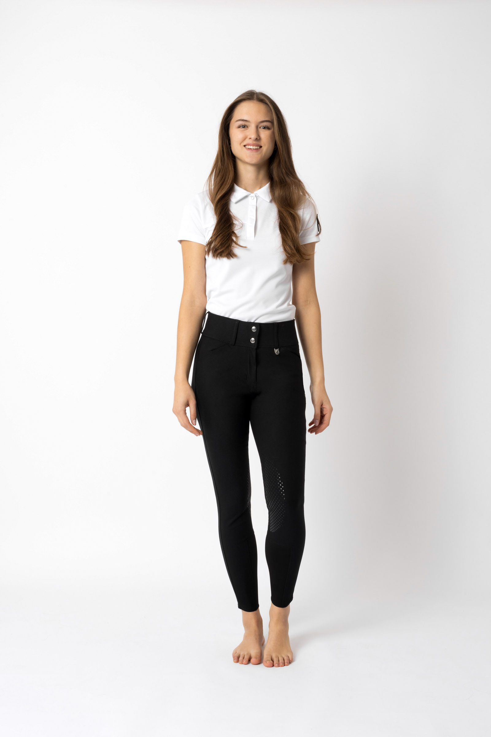 Horze Grand Prix II Pantaloni da equitazione con grip al ginocchio in silicone da donna