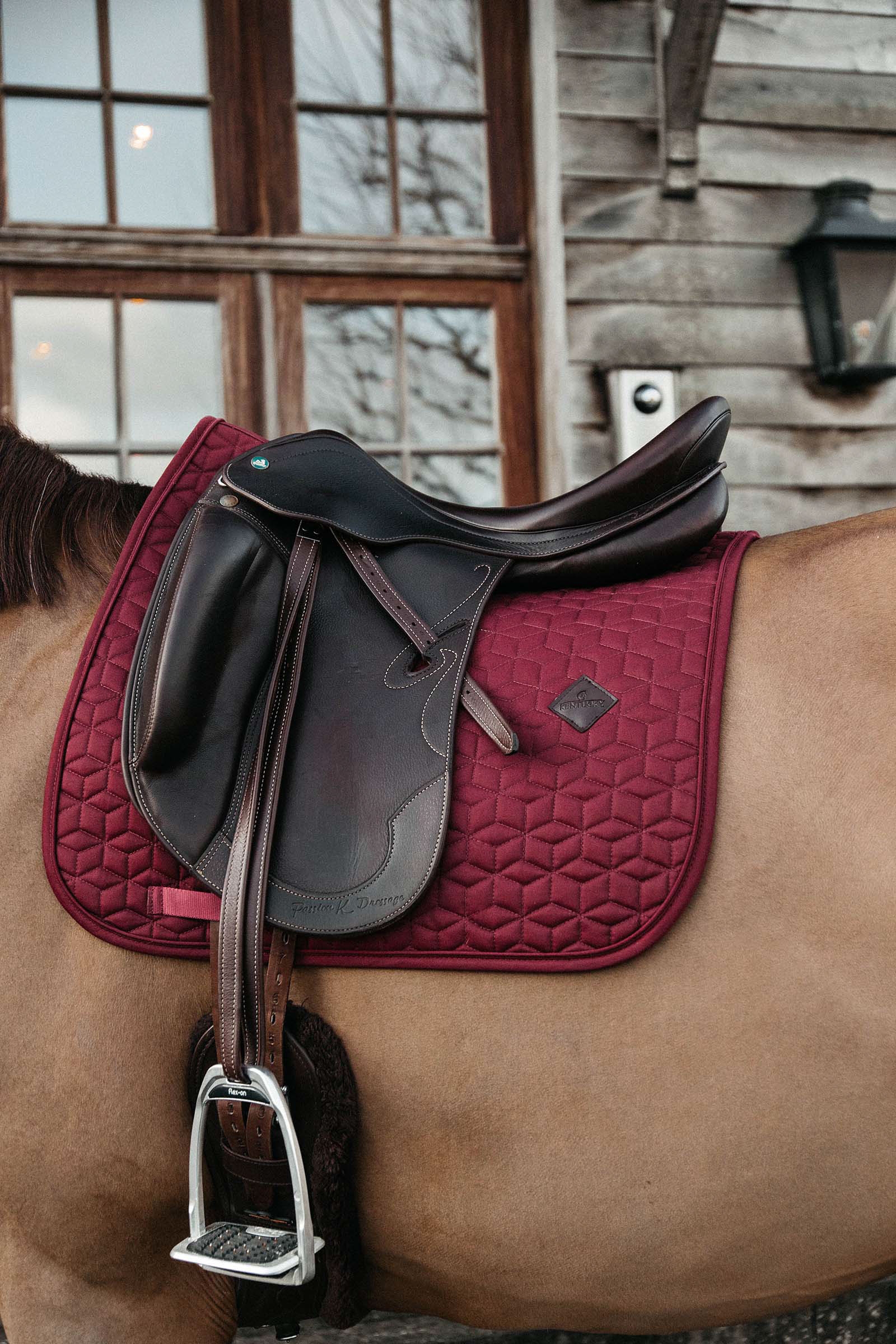 Dark Red Kentucky Horsewear Basic Sottosella da dressage