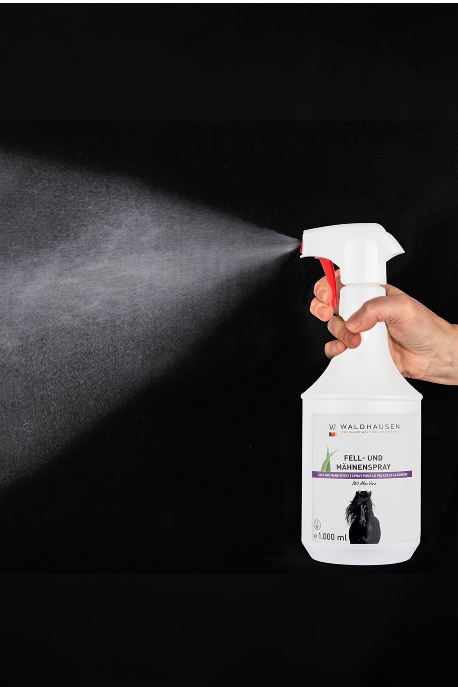 Waldhausen Spray cura criniera e coda, aloe vera, 1 l