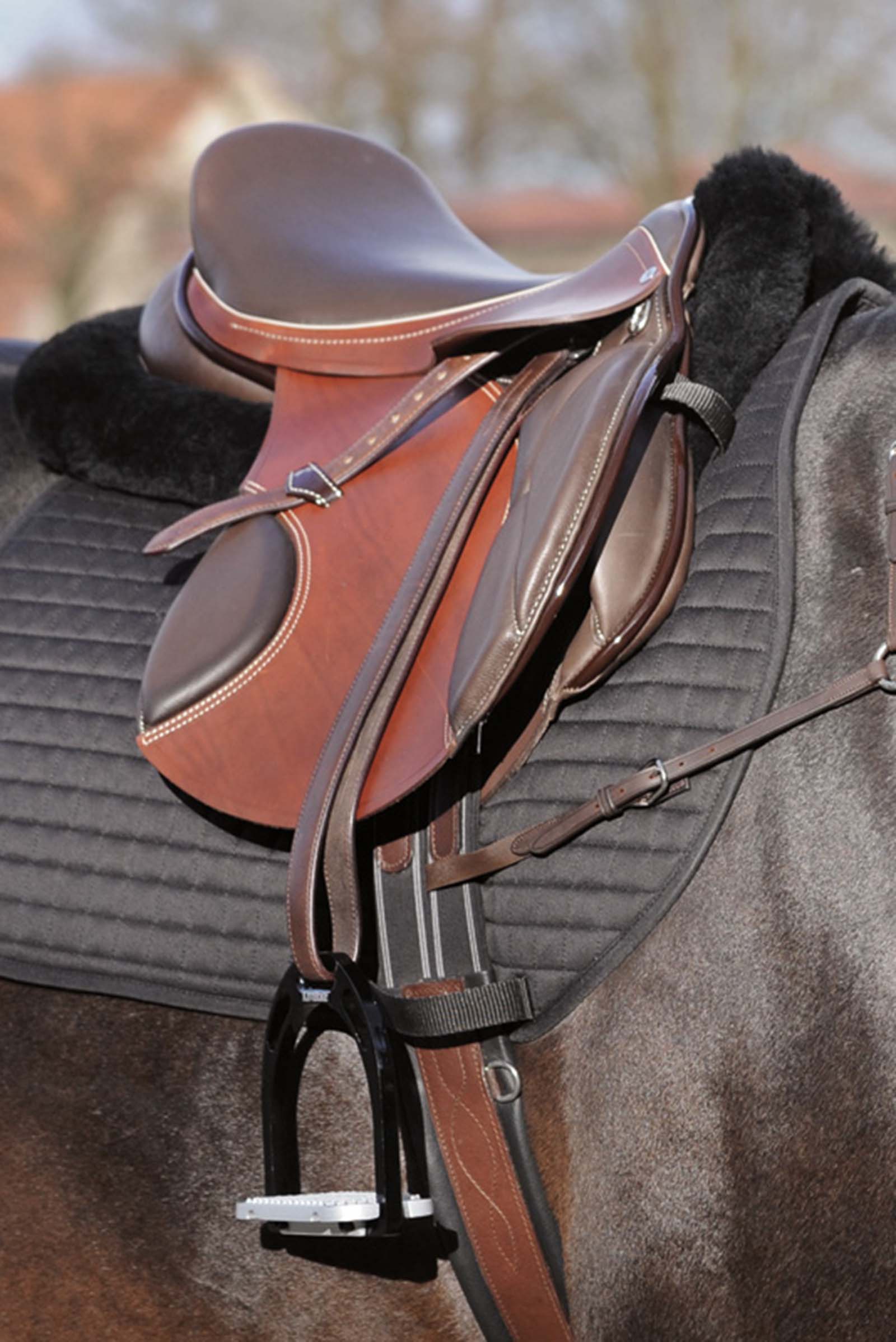 Mezza imbottitura in lana Kavalkade con tasche