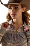Ariat Donna Arizona camicia western con bottoni a pressione
