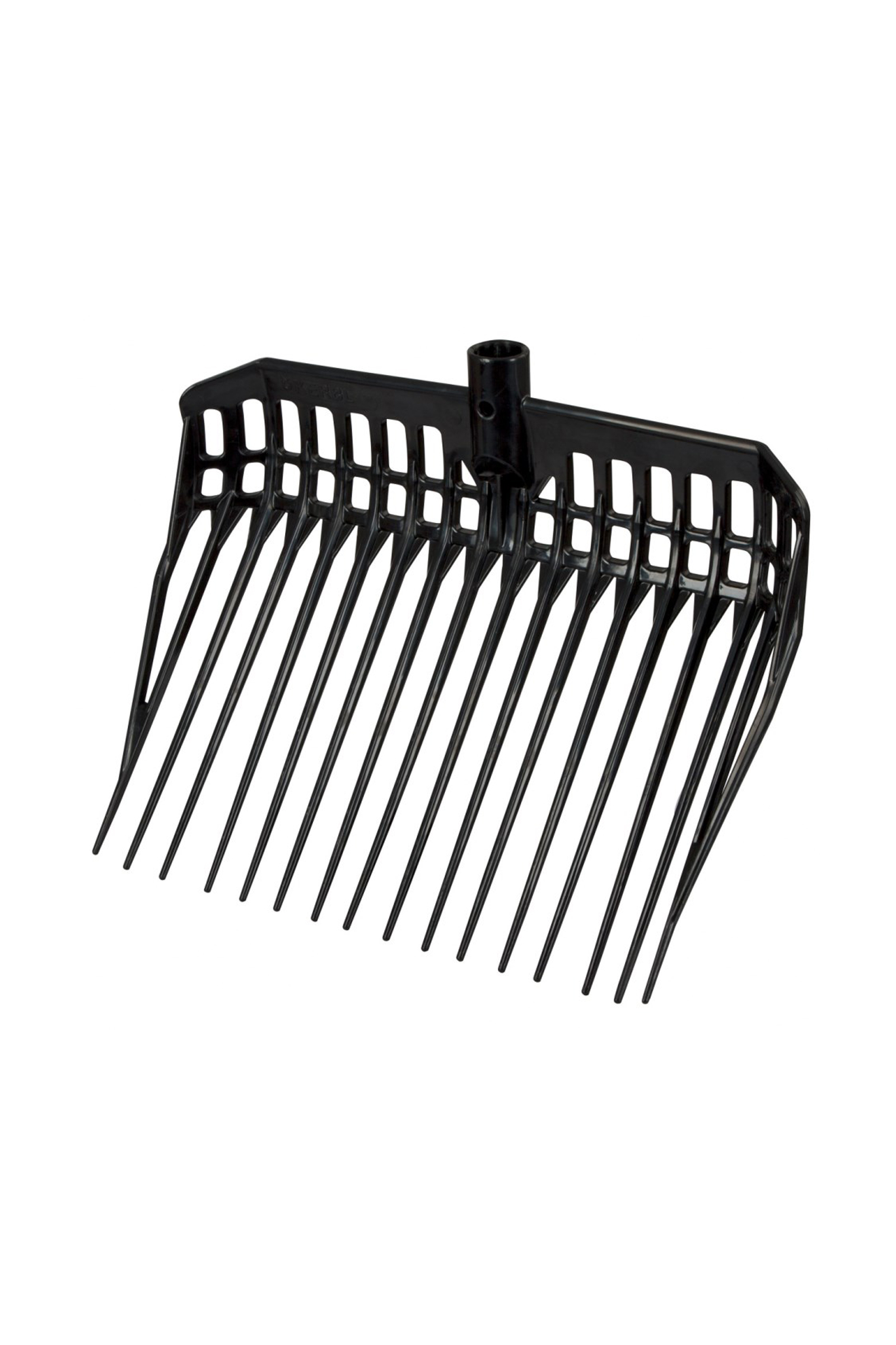 Forcone per lettiera Kerbl EcoFork con manico in metallo e impugnatura a D