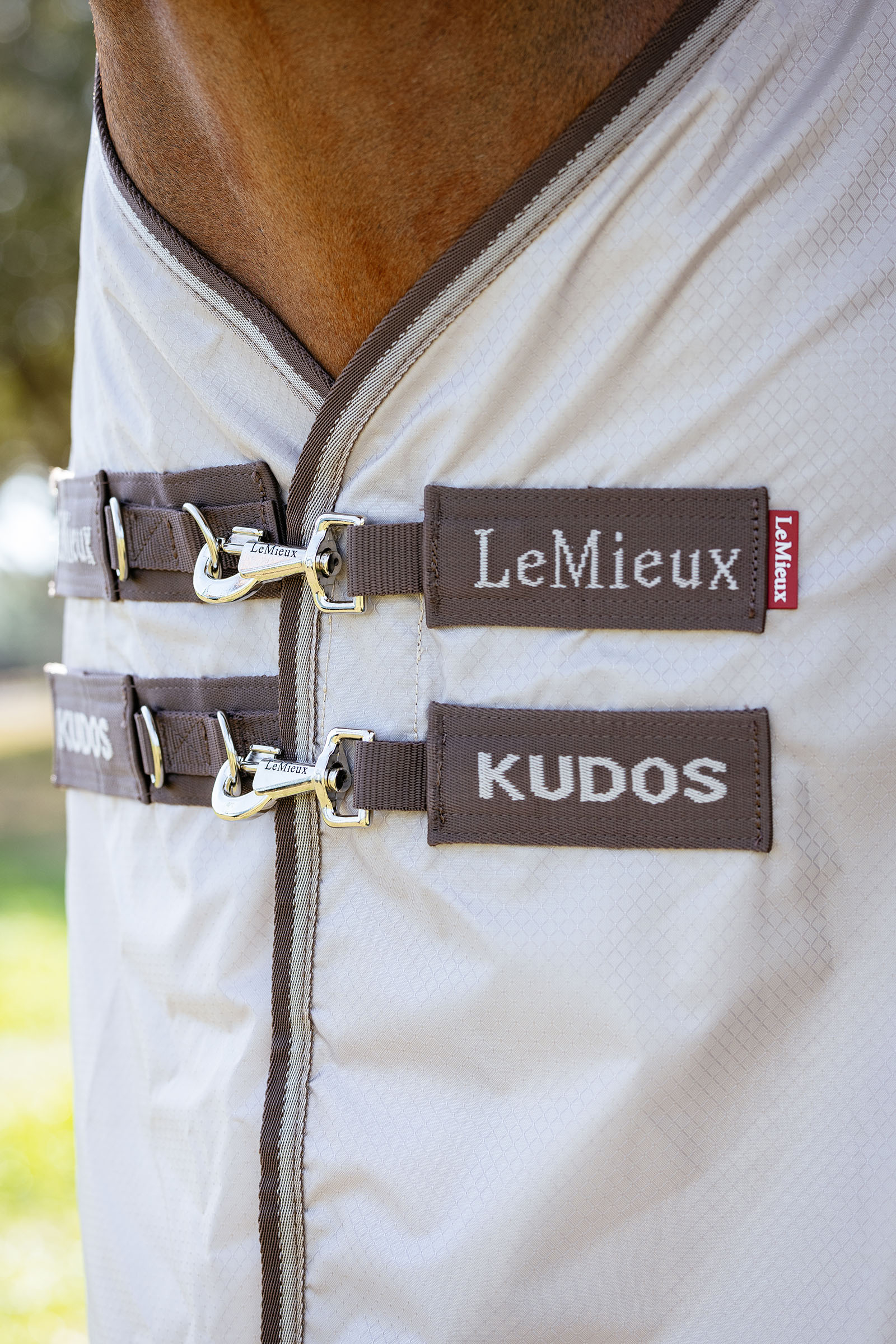 LeMieux Kudos Shower Pro coperta anti-eczema con collo removibile