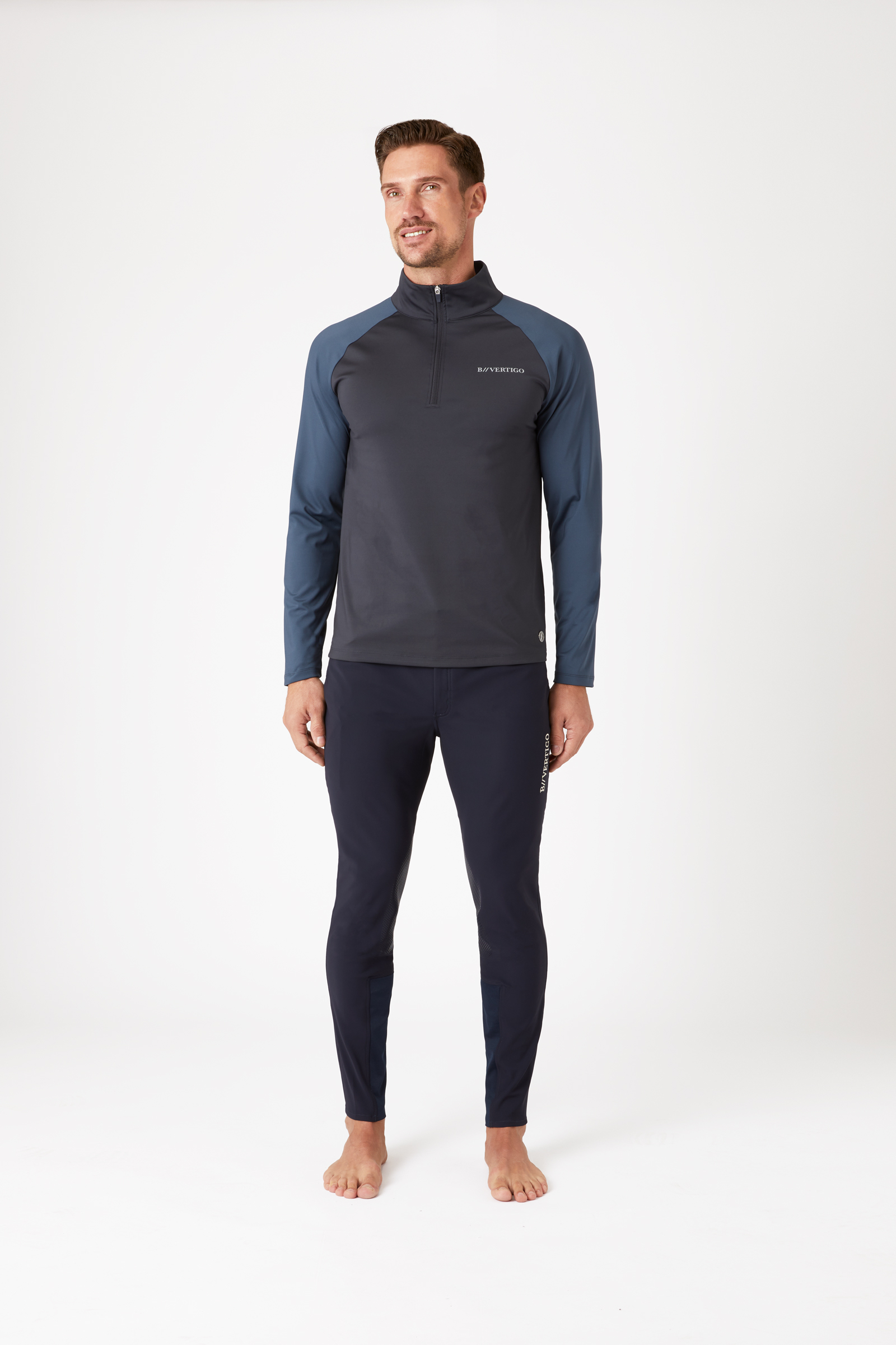 B Vertigo Edmund Maglia da allenamento da uomo con zip