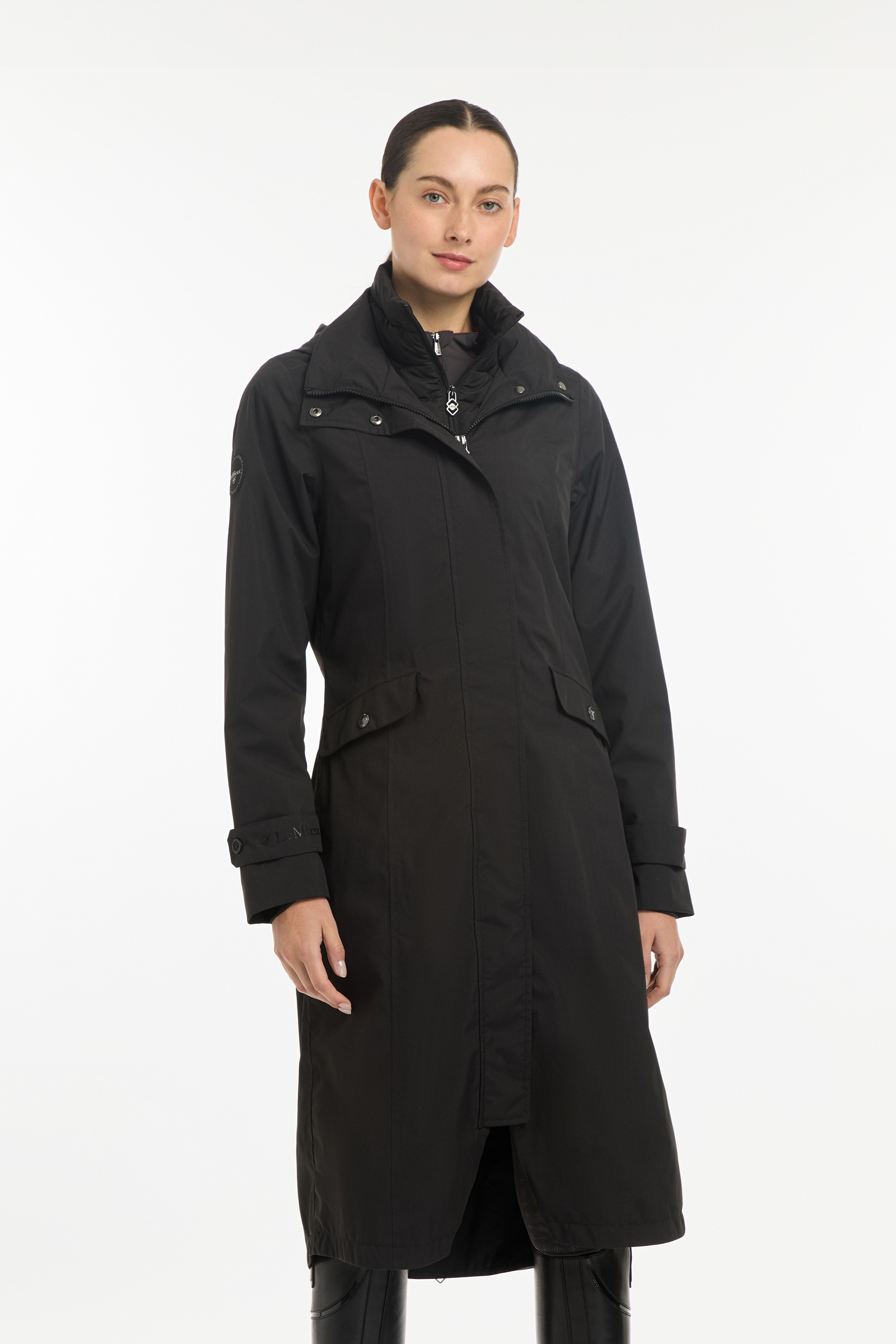 Black LeMieux Amelie Women&acute;s Waterproof Lightweight Riding Coat