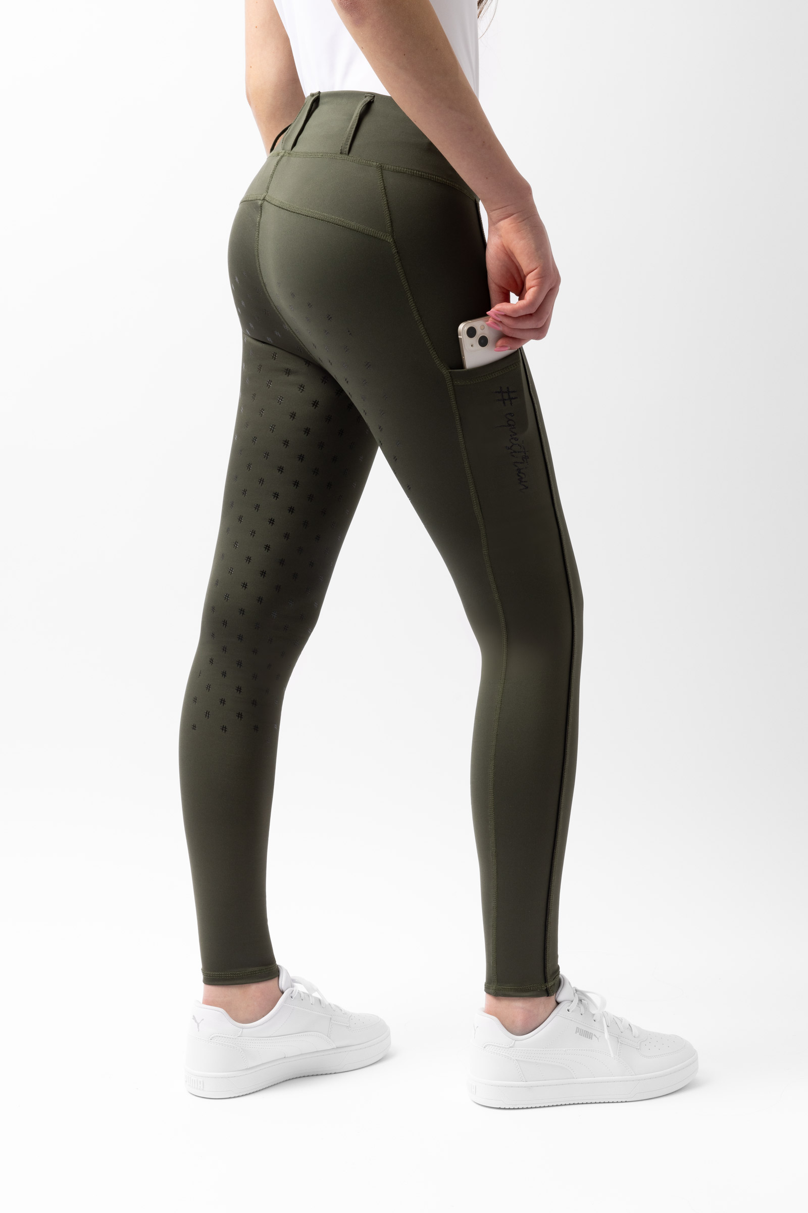 Pantaloni da equitazione a vita alta da donna Horze Young Rider Aya