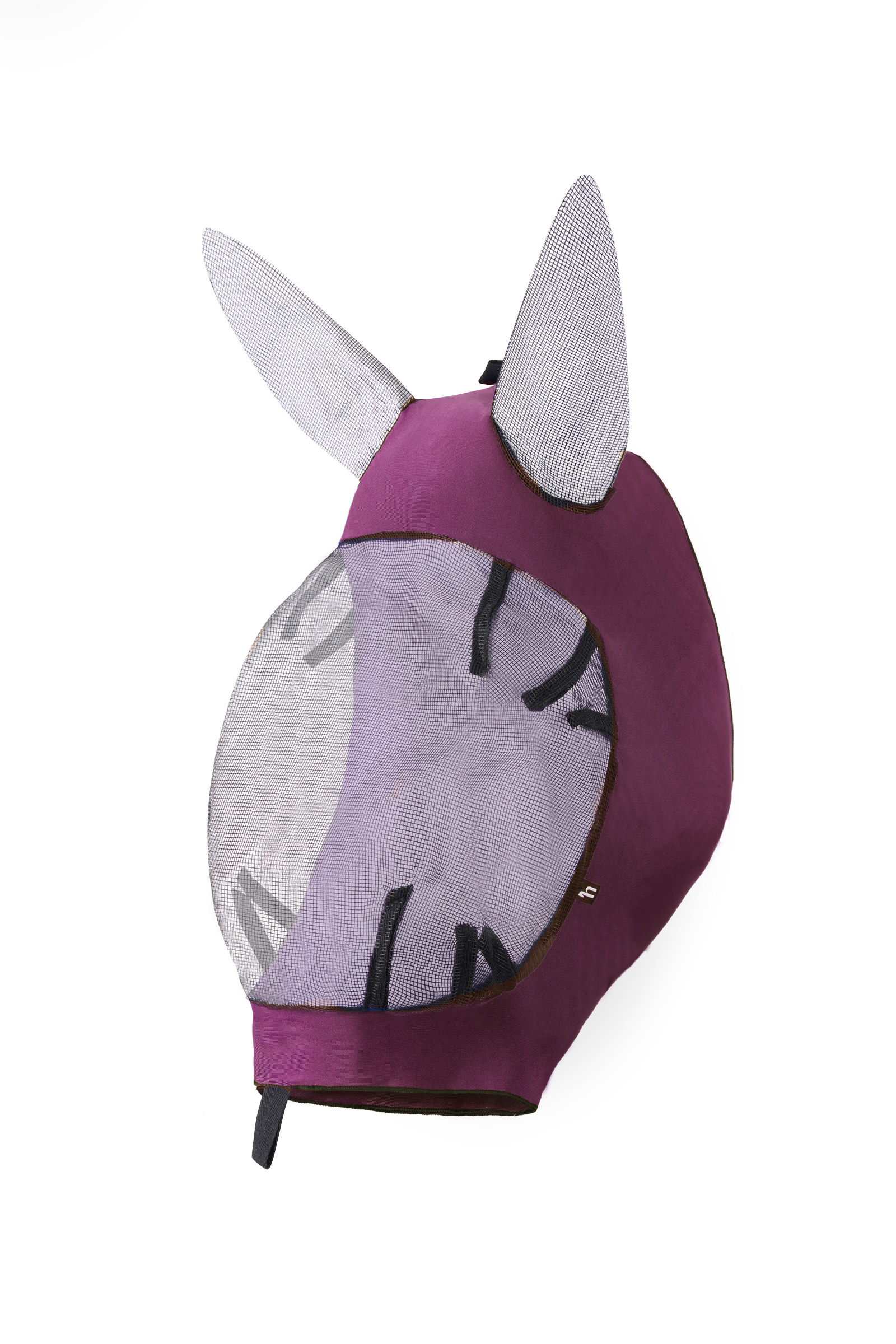 Rosso Scuro Horze maschera antimosche morbida e elastica