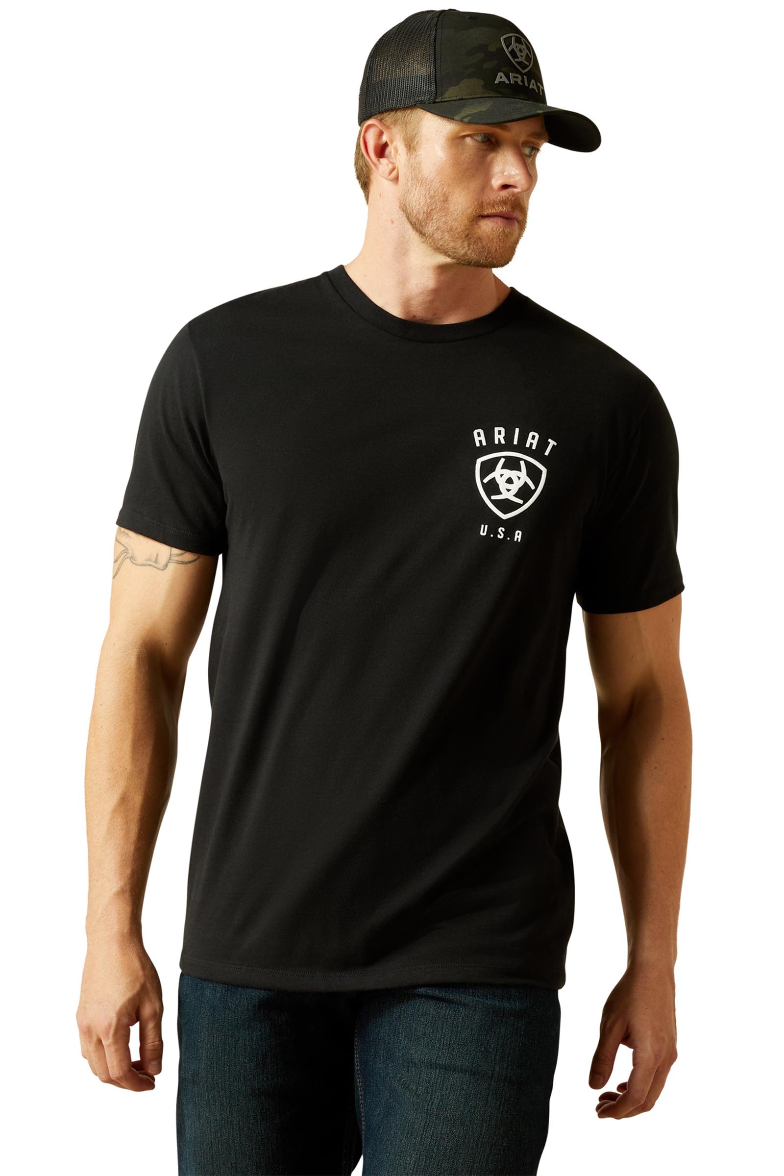 Ariat Faded Bull t-shirt da uomo