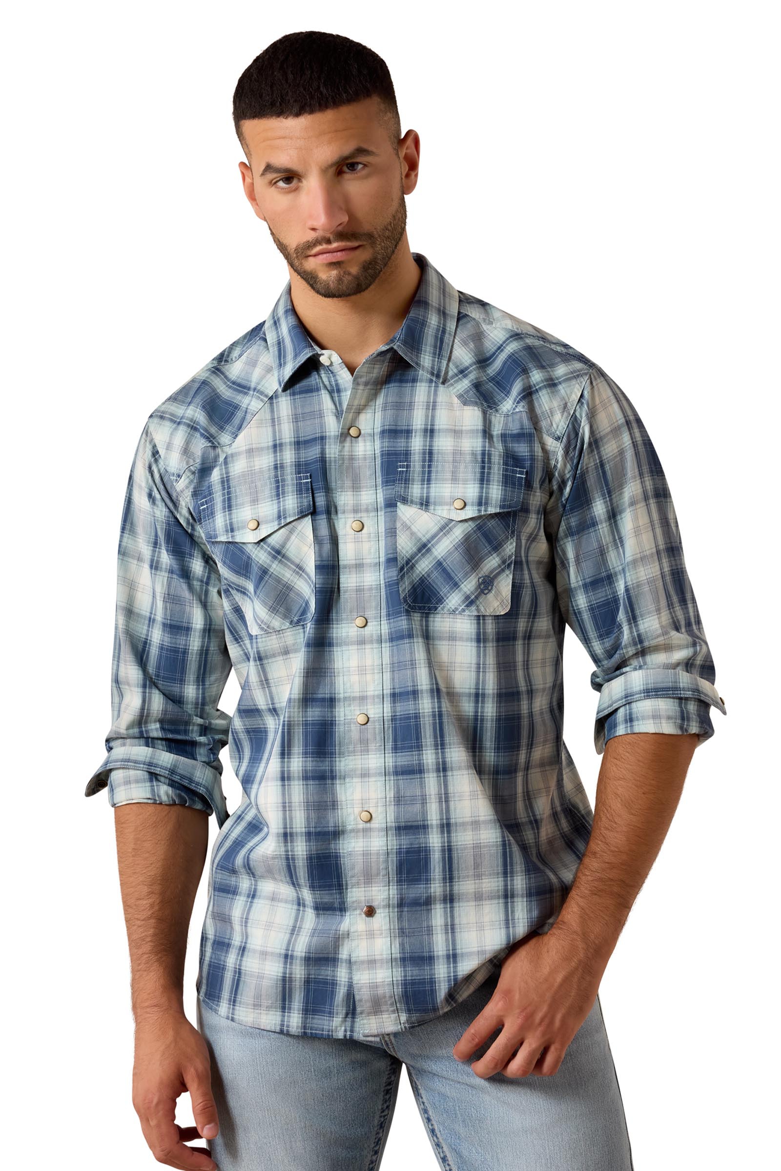 Ariat Retro Heathcliff camicia uomo sagomata con bottoni a pressione