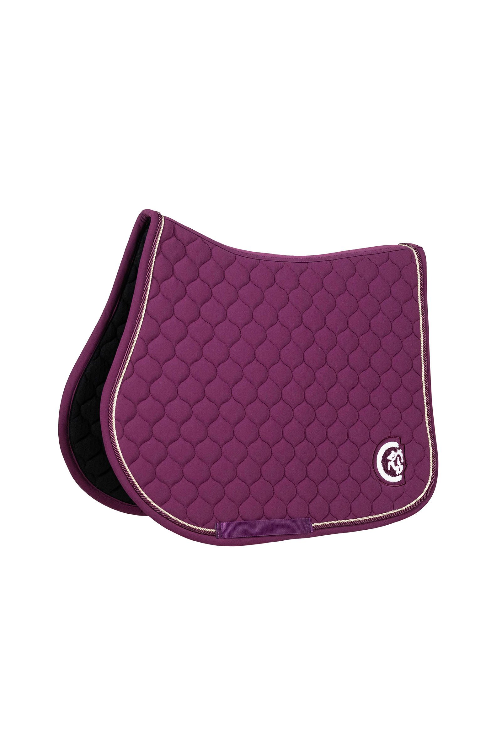 purple Kentucky Horsewear sottosella da salto onion quilt con logo 3D