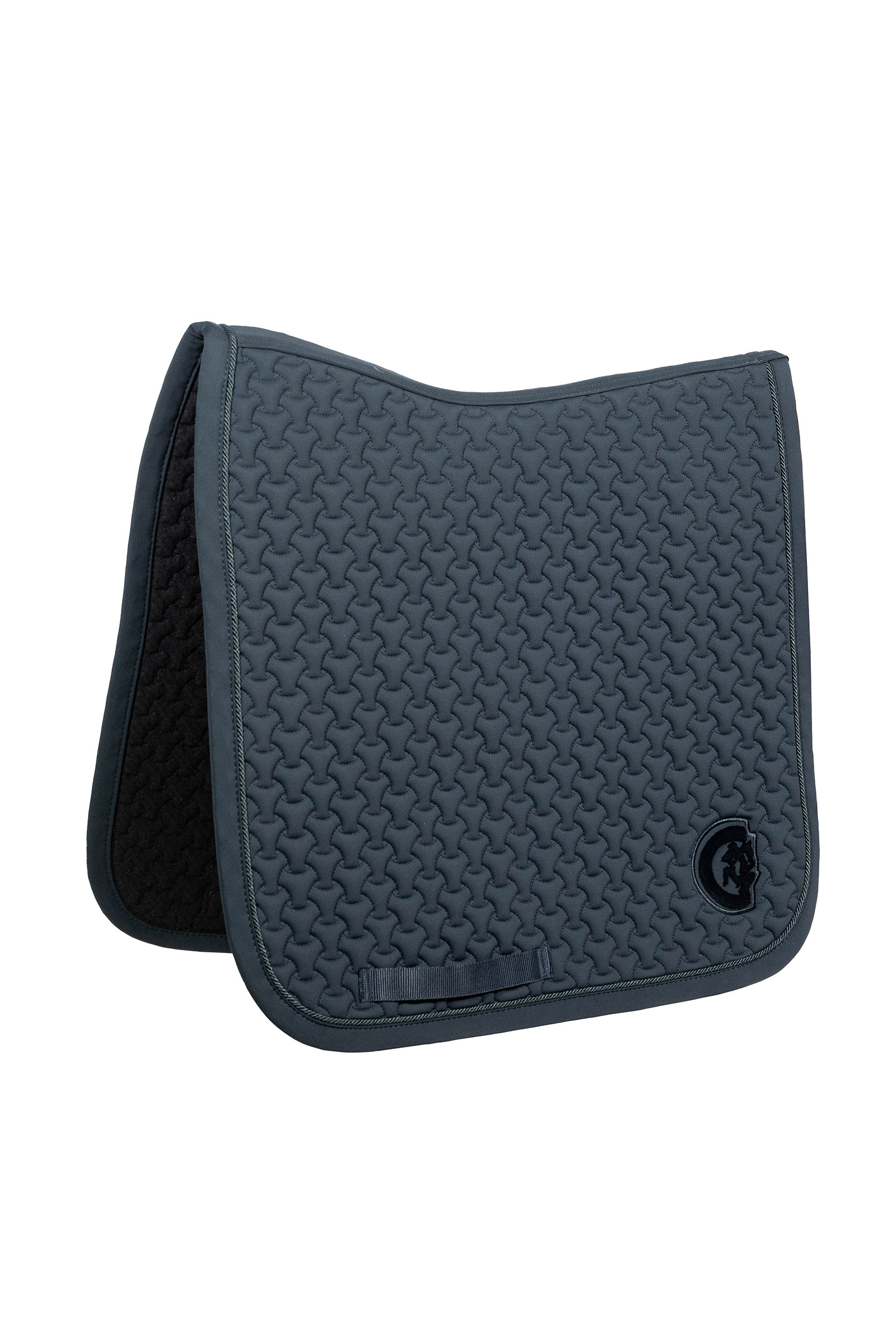 pine green Tappeto Sella Kentucky Horsewear Intrecciato Logo 3D Dressage