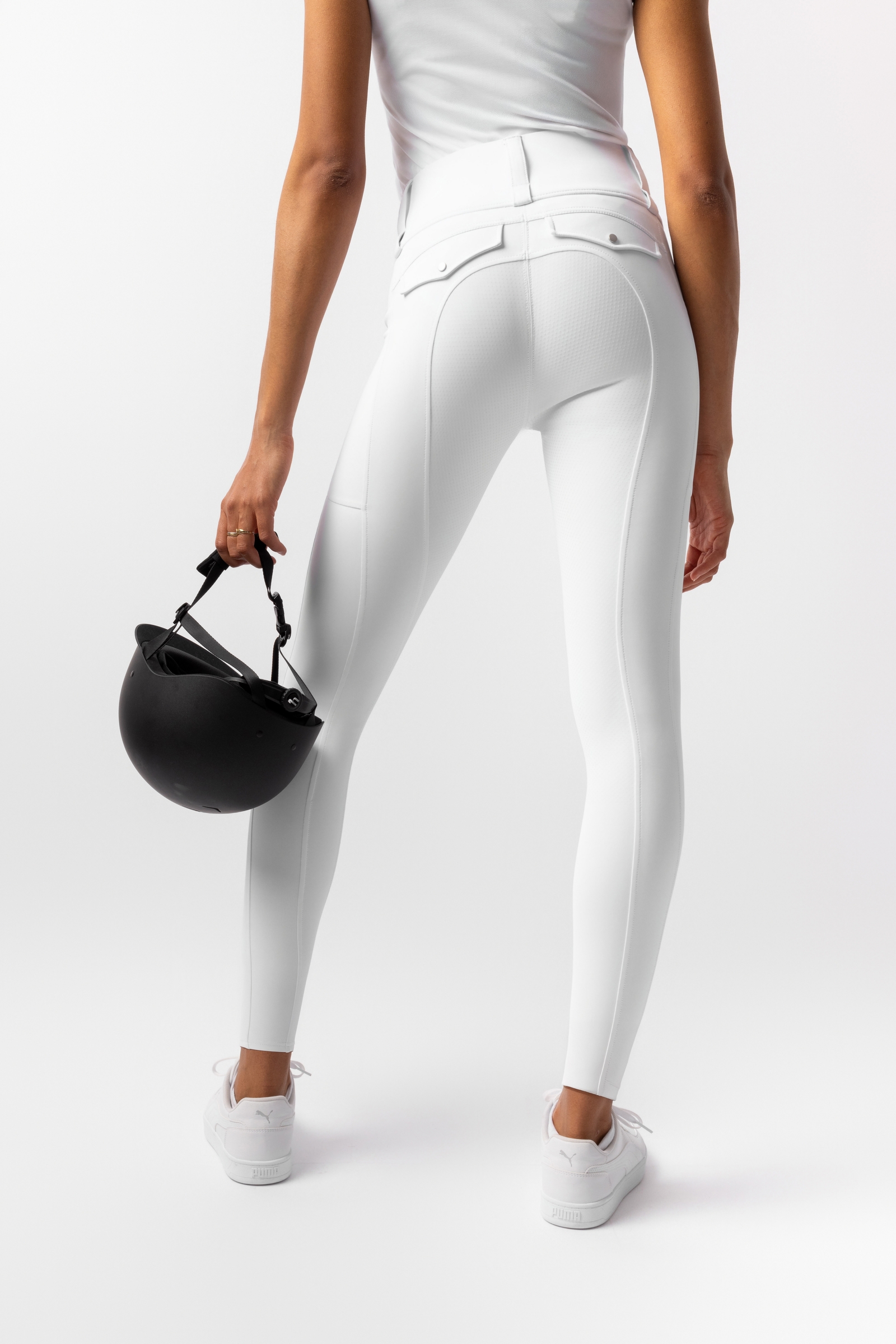 Horze Anya leggings da equitazione donna con full seat in silicone UPF 50+