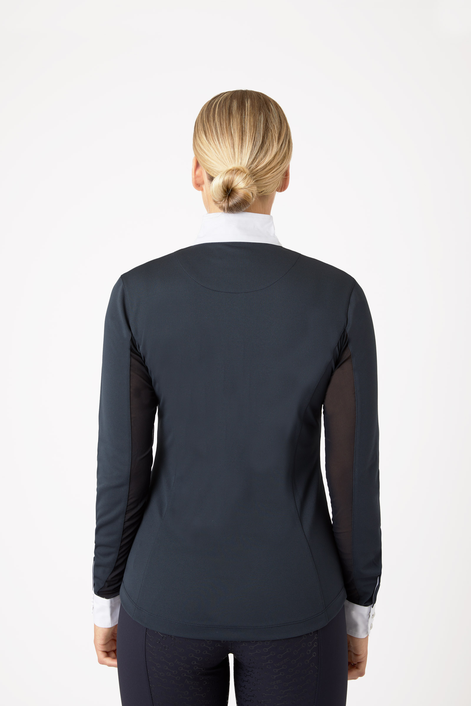 Horze Blaire Maglia da spettacolo funzionale a maniche lunghe da donna LSF 30+