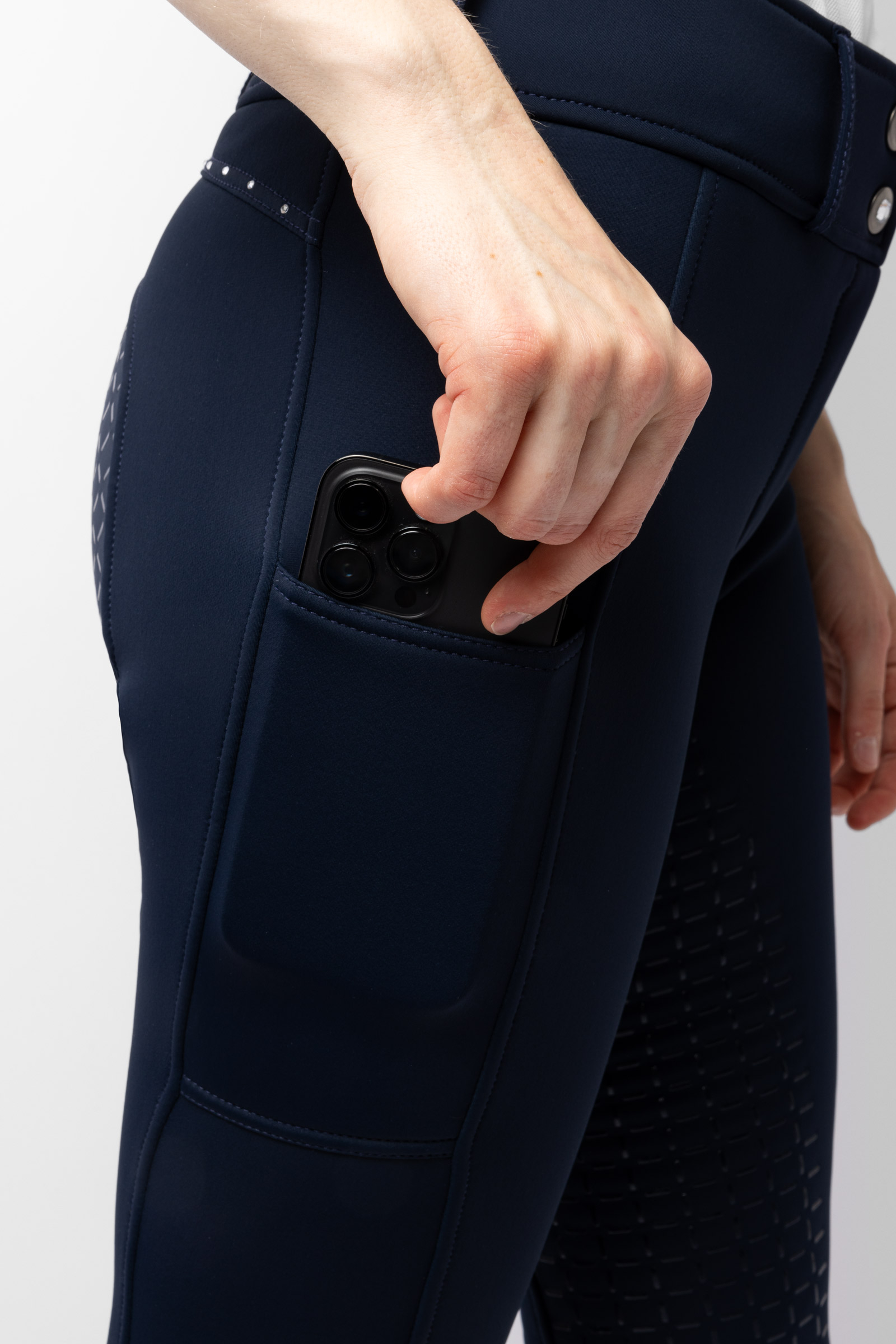 Horze Macy pantaloni da equitazione termici con grip completo