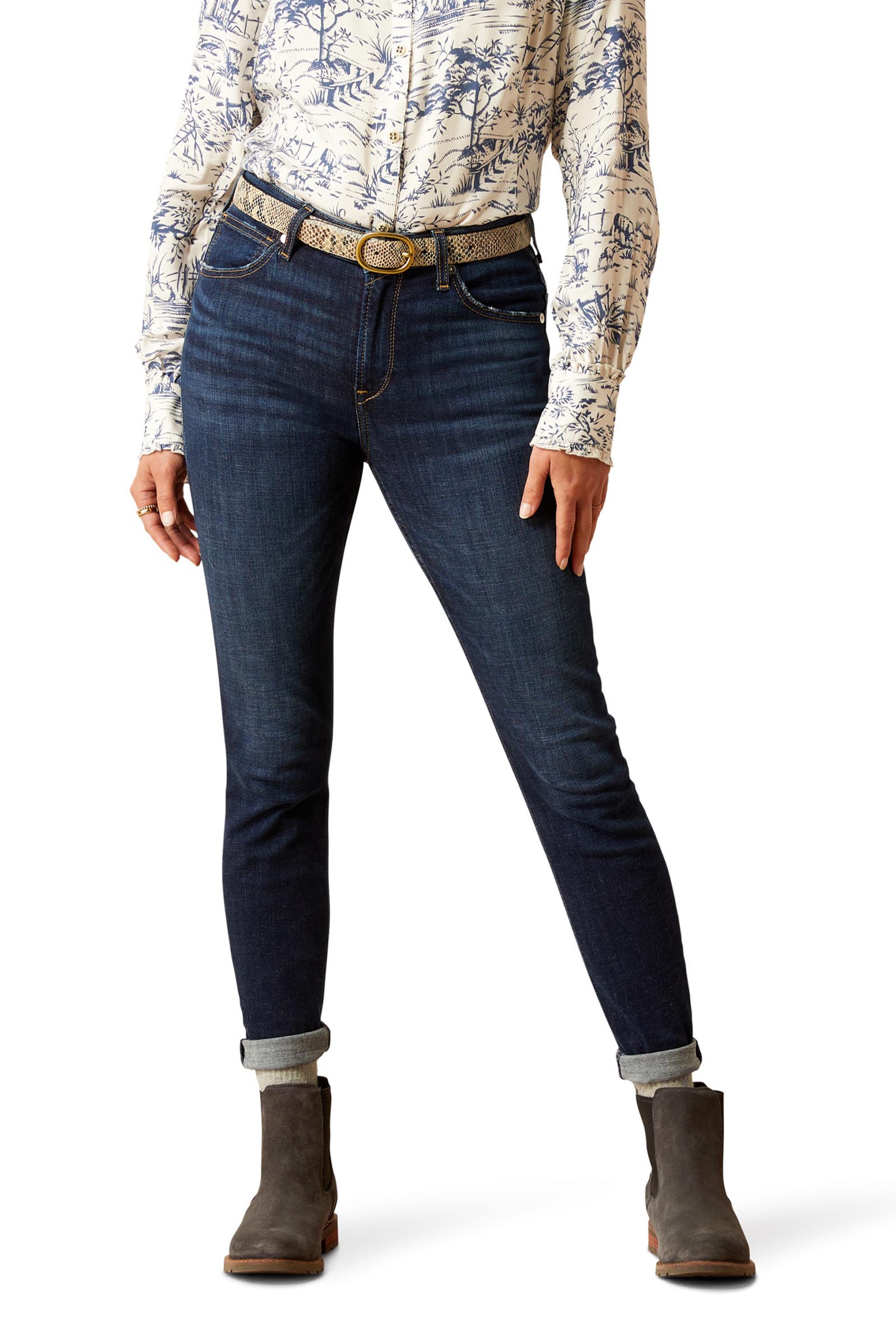 Ariat High Rise Bridle Jeans skinny donna a vita alta