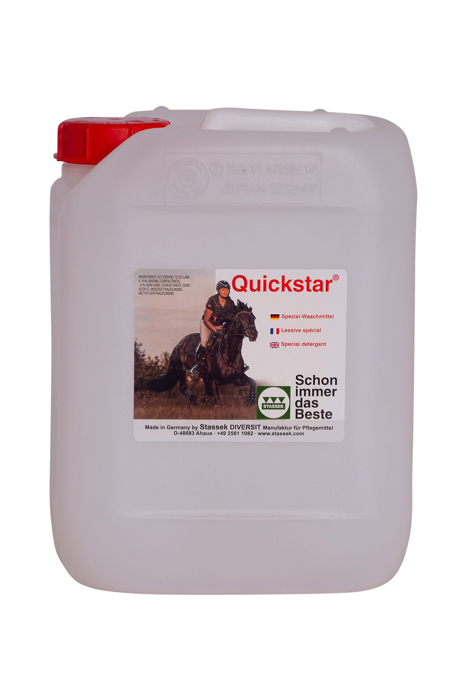 Stassek Quickstar Detergente per la cura della pelle e della lana, 2 litri