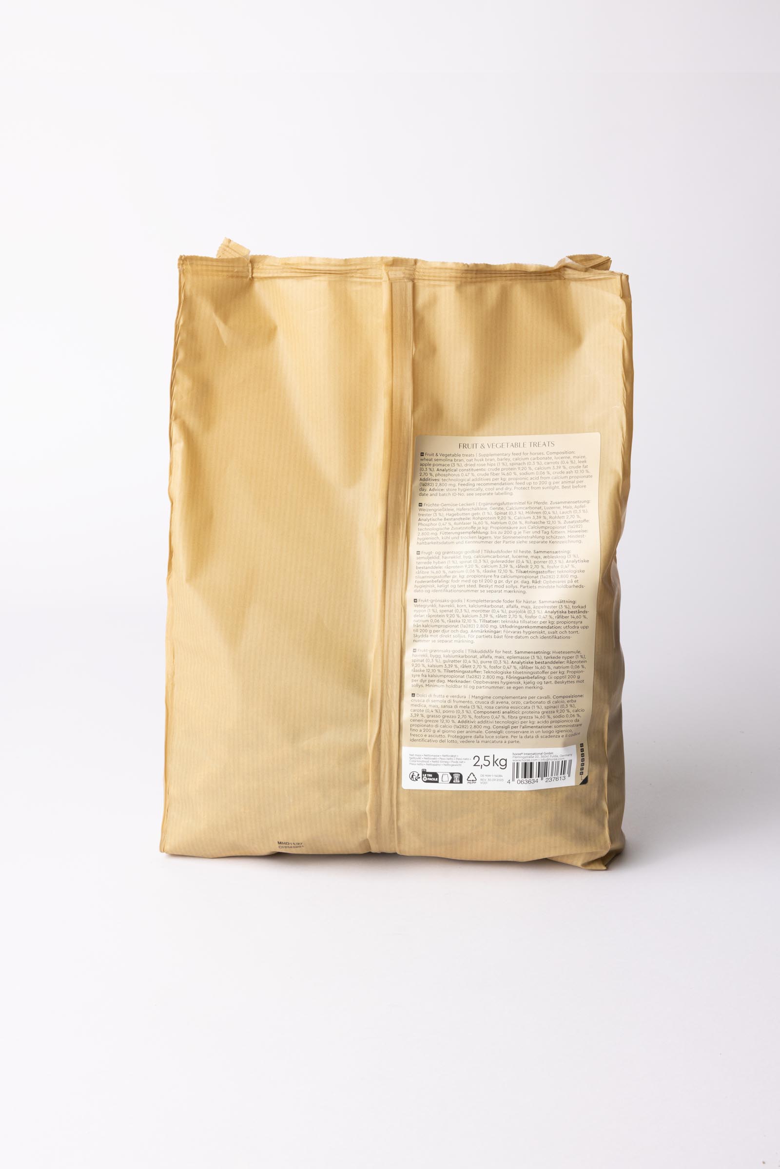 Horze Biscotti Frutta e verdura, Dolcetti 2,5 kg