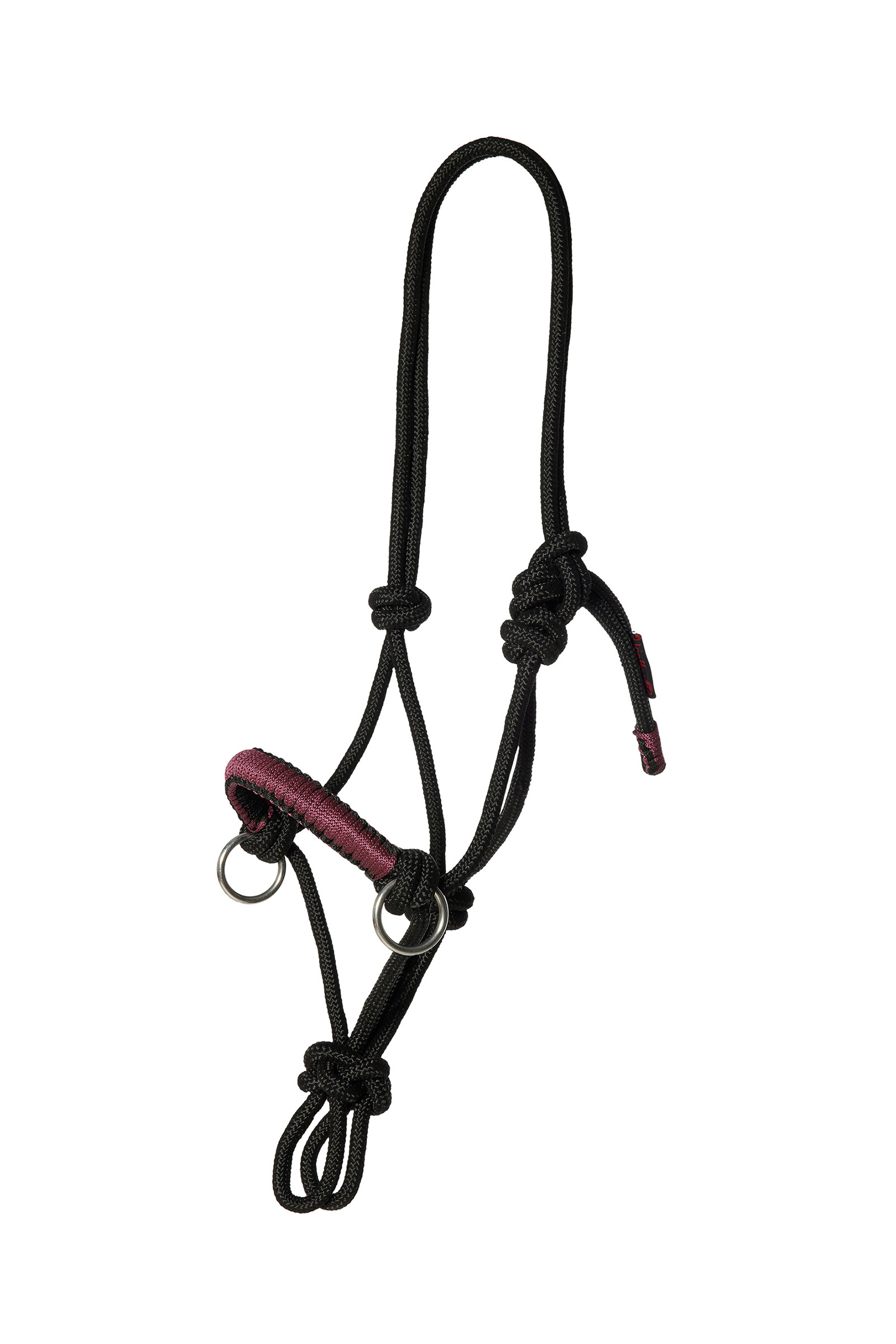 Black/ Burgundy Kieffer Ruby Rope Cavezza