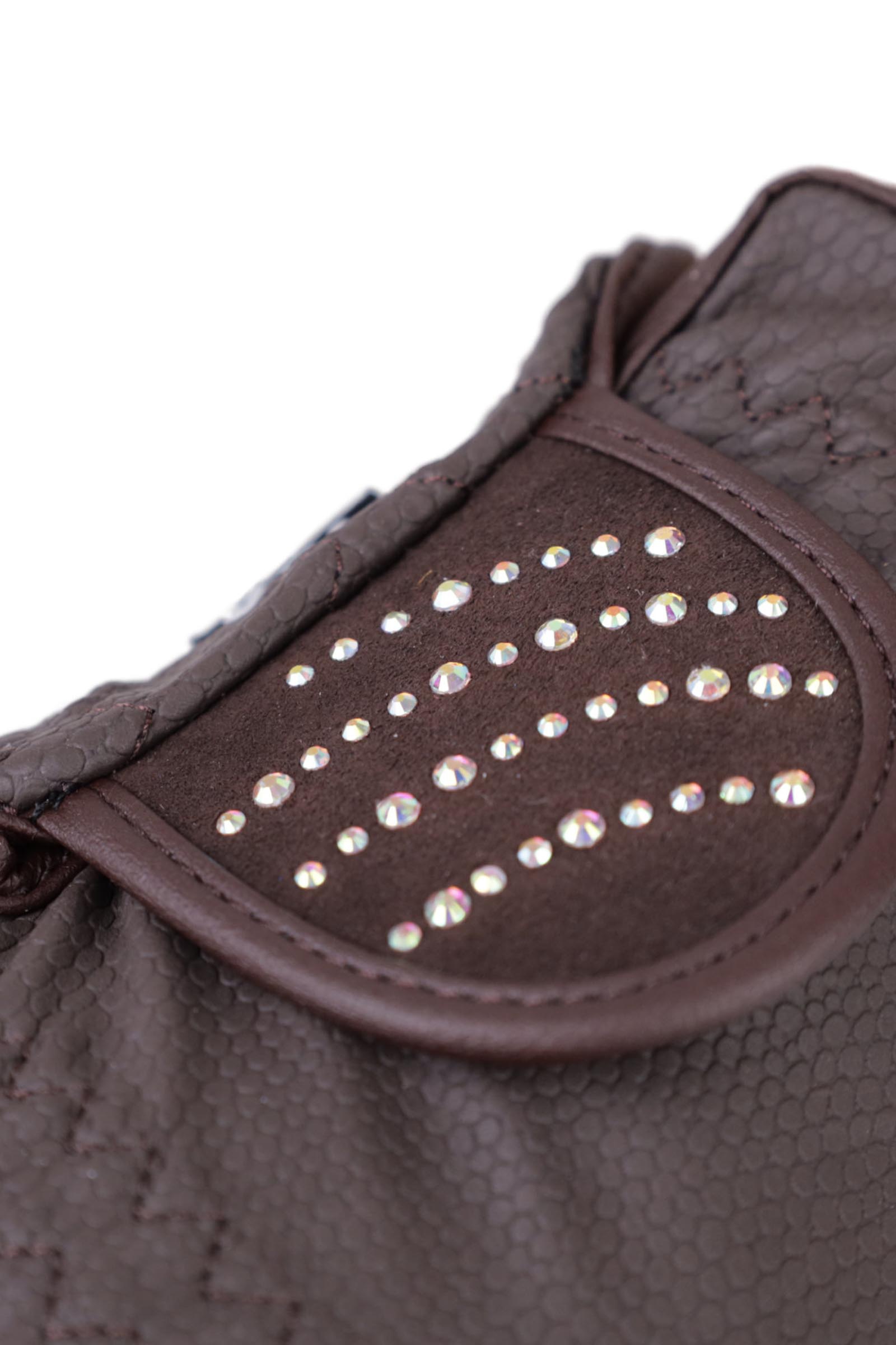 RSL Dubai guanti da equitazione con pietre glitter adattive