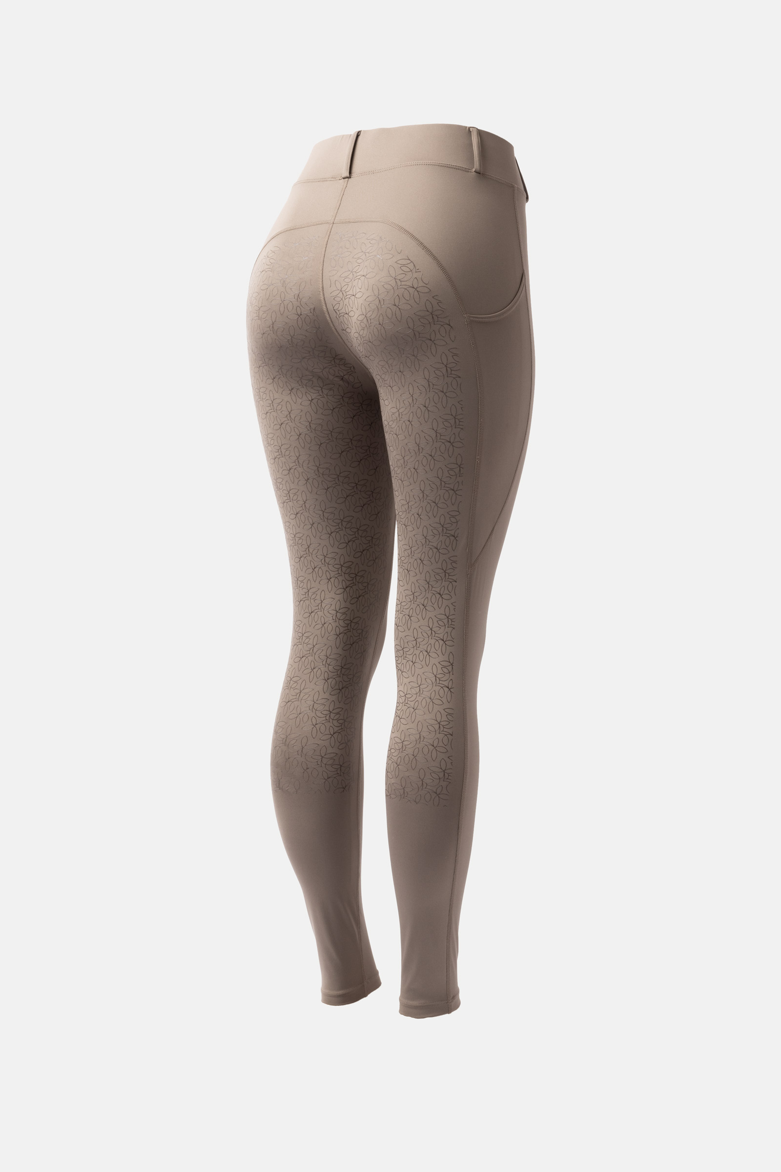 Morel brown Horze Dea Leggins con full grip da donna