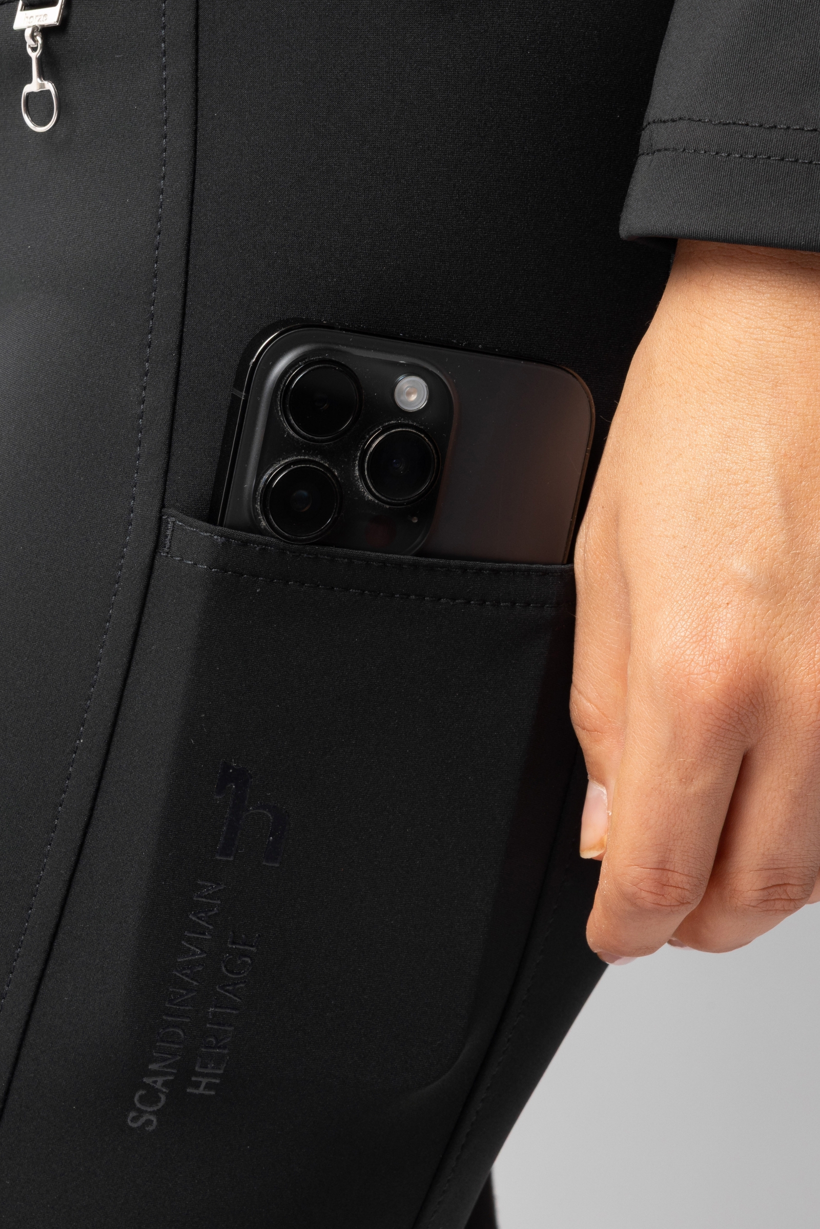 Horze Leonie pantaloni da equitazione da donna con full seat in suede vegano