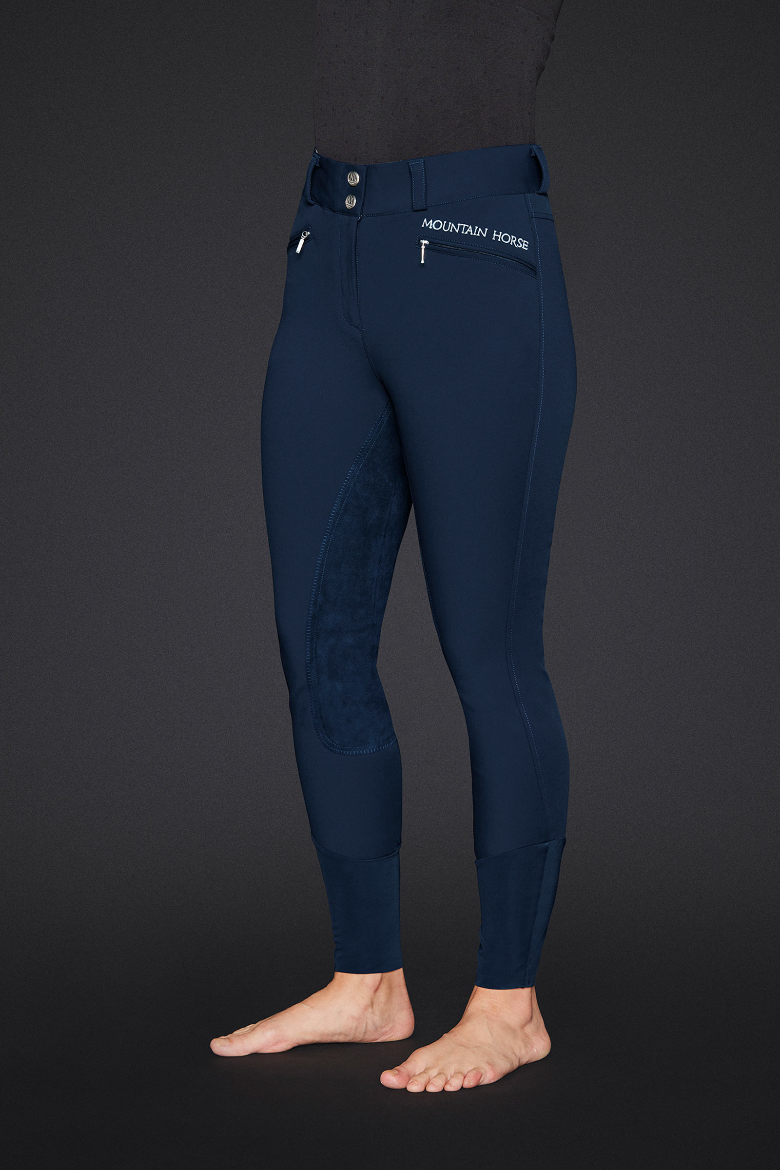 Mountain Horse Diana pantaloni da equitazione donna con seduta intera in similpelle