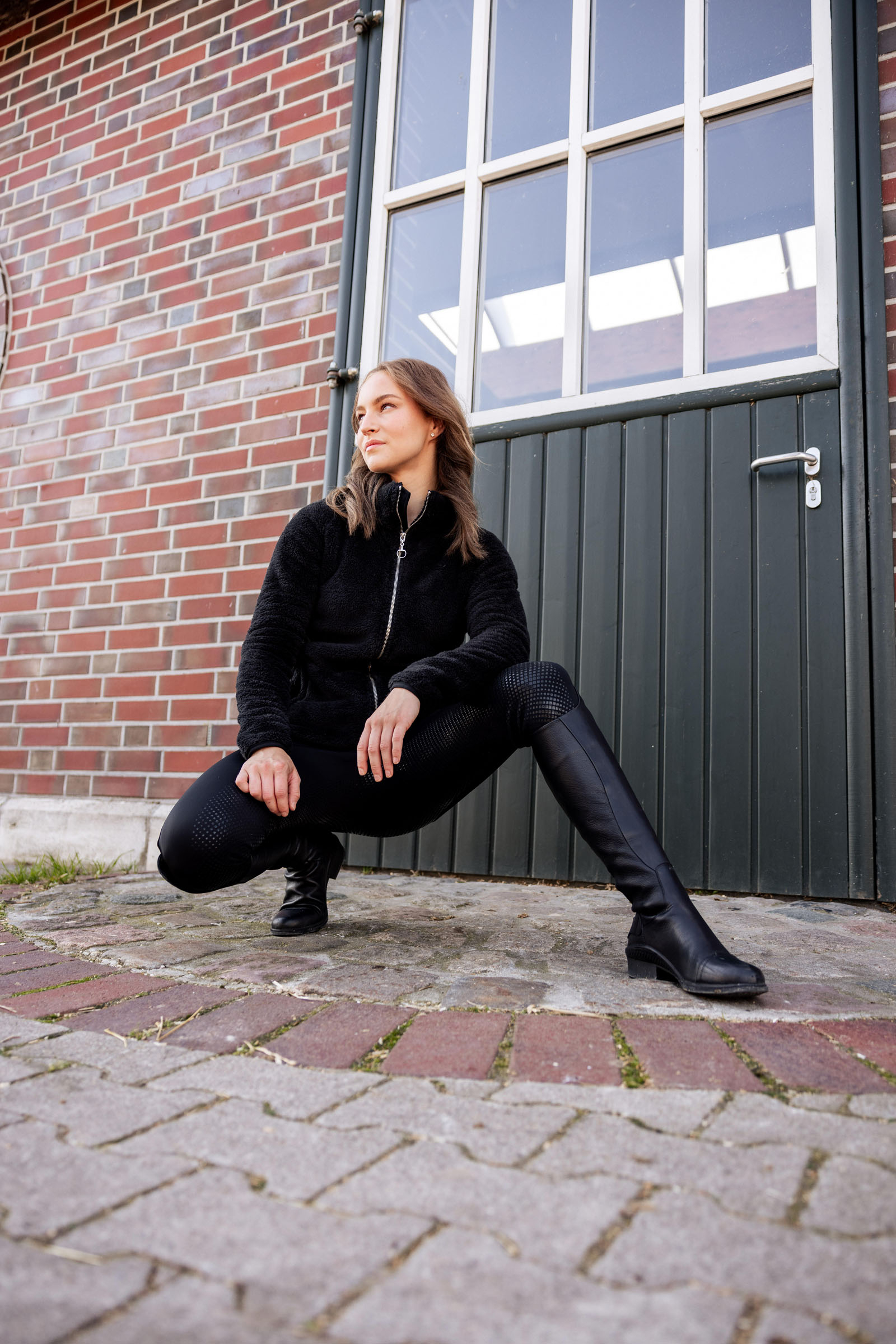 Horze Grand Prix Pantaloni da equitazione Thermo in softshell con silicone FS da donna