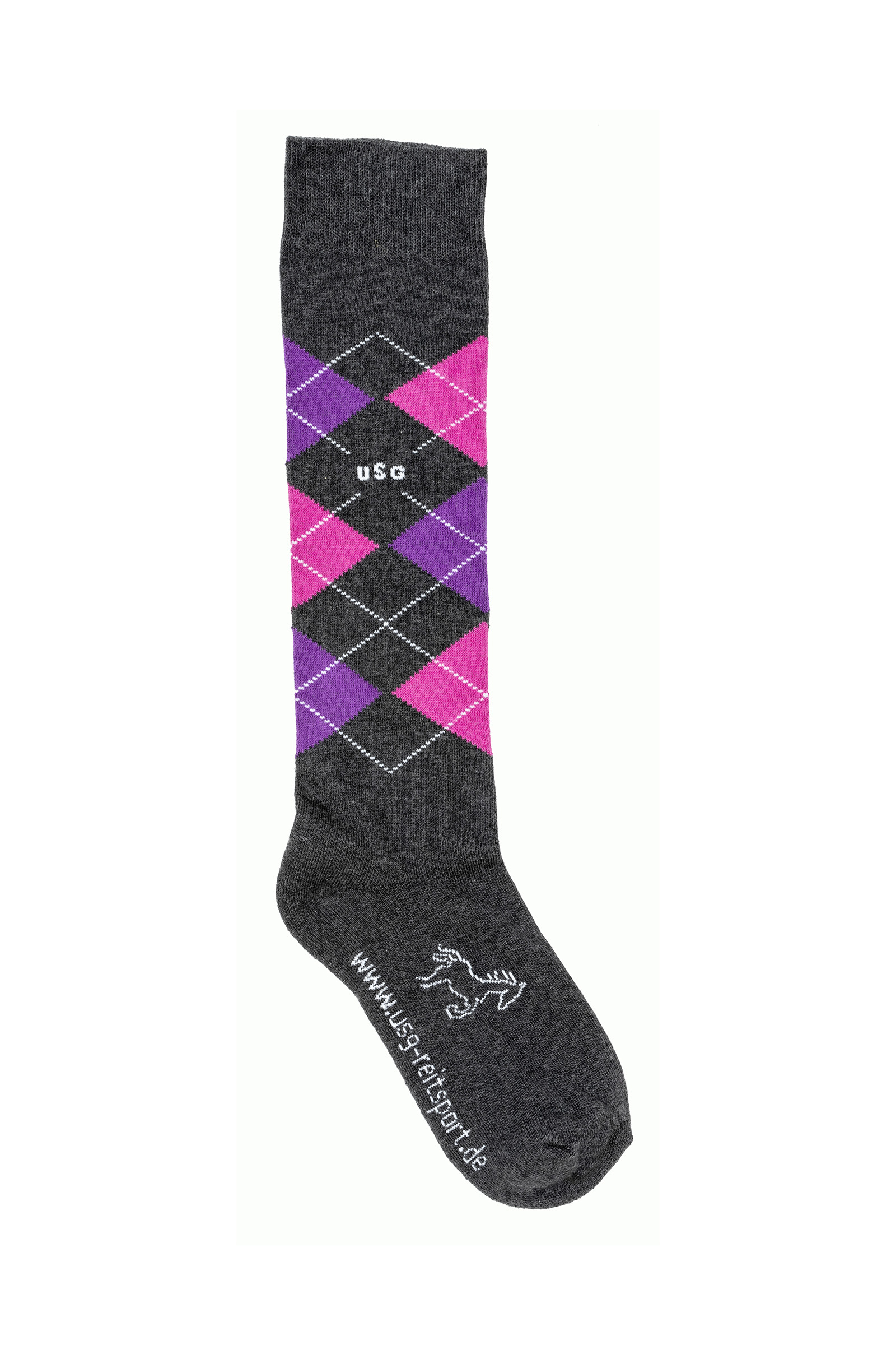 Dark Grey/Pink/ Purple USG Caro Original Sockies