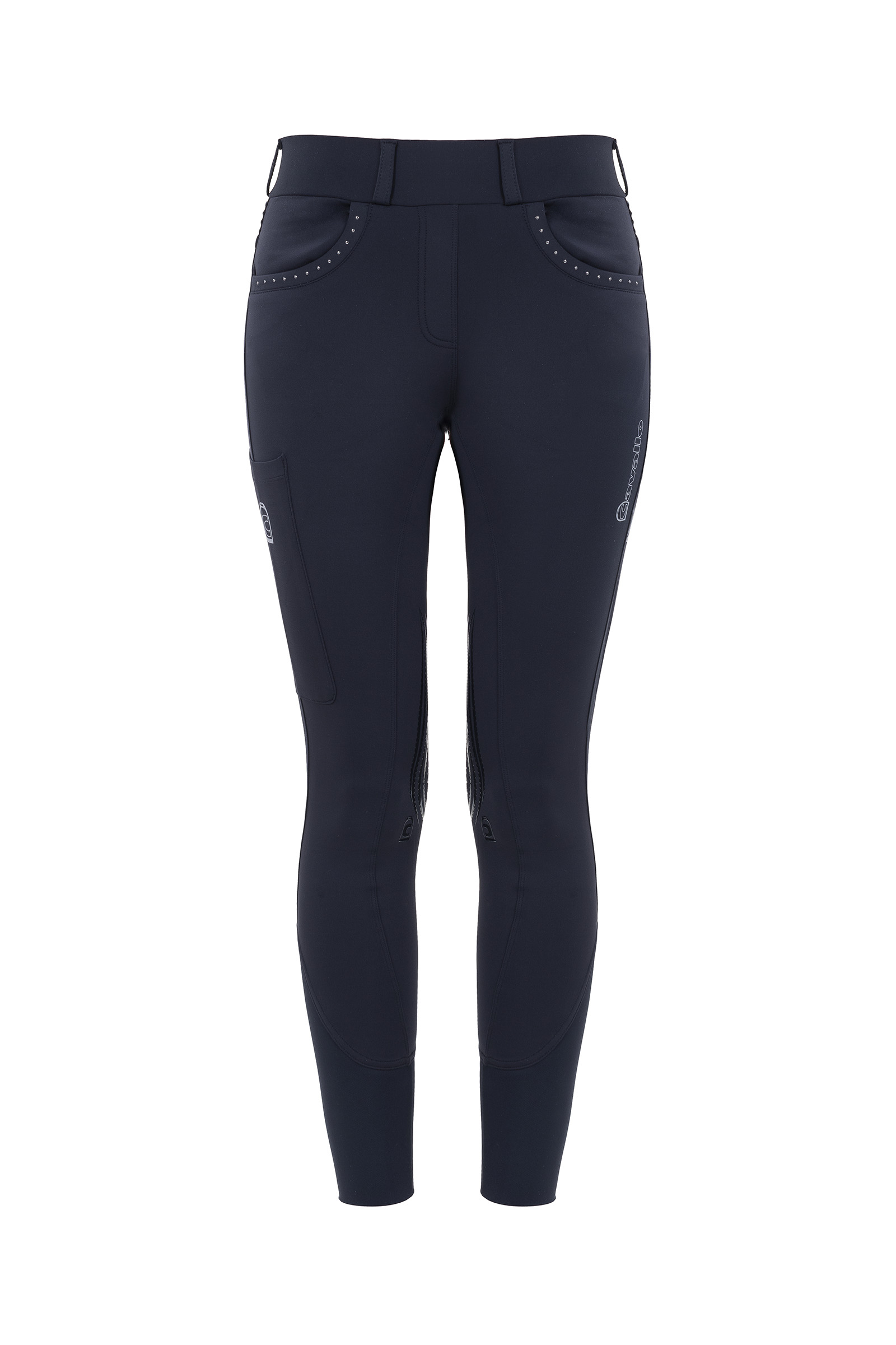 Cavallo Lee leggings da equitazione da donna con grip al ginocchio