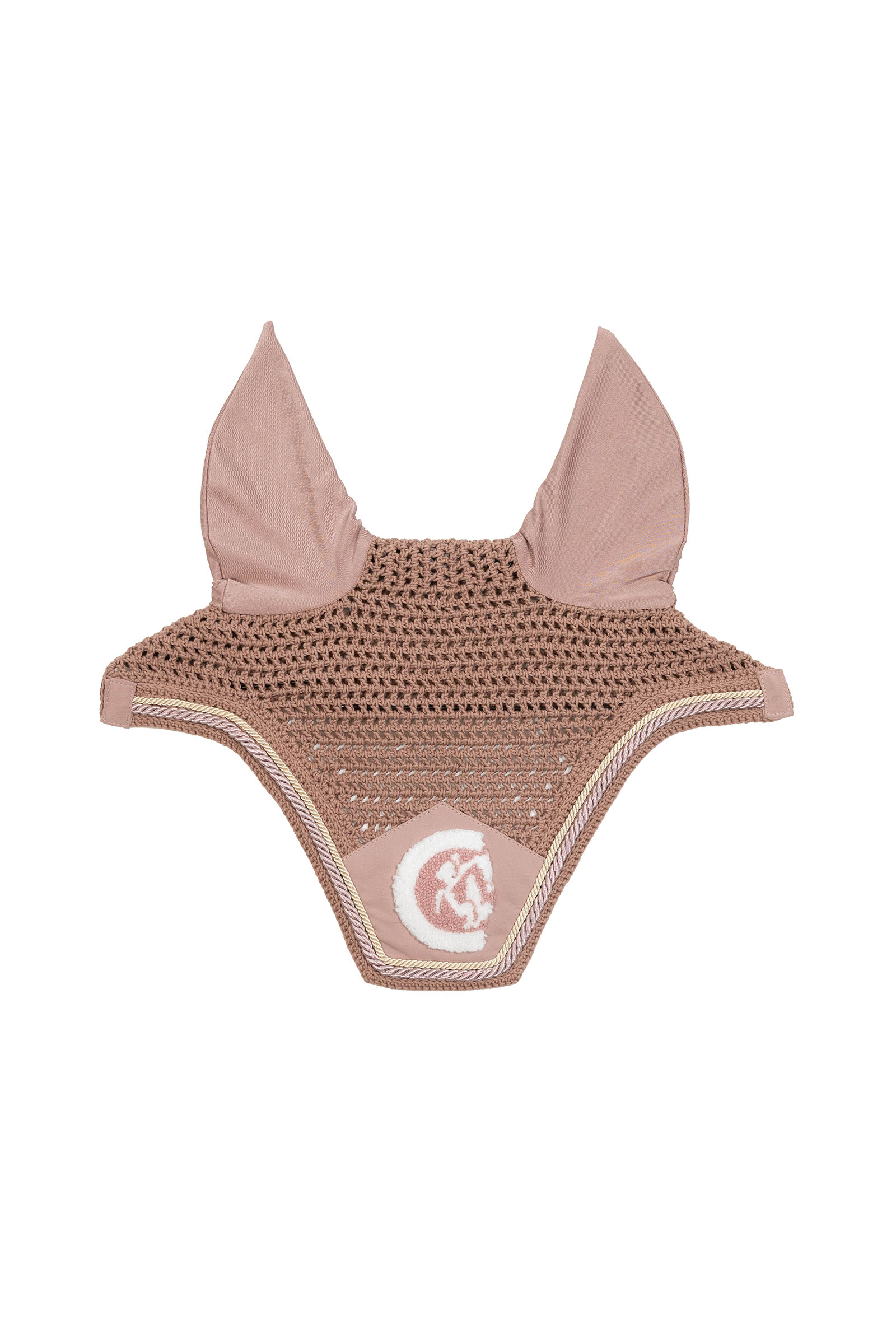 old rose Kentucky Horsewear maschera anti-insetti Wellington 3D Logo rope