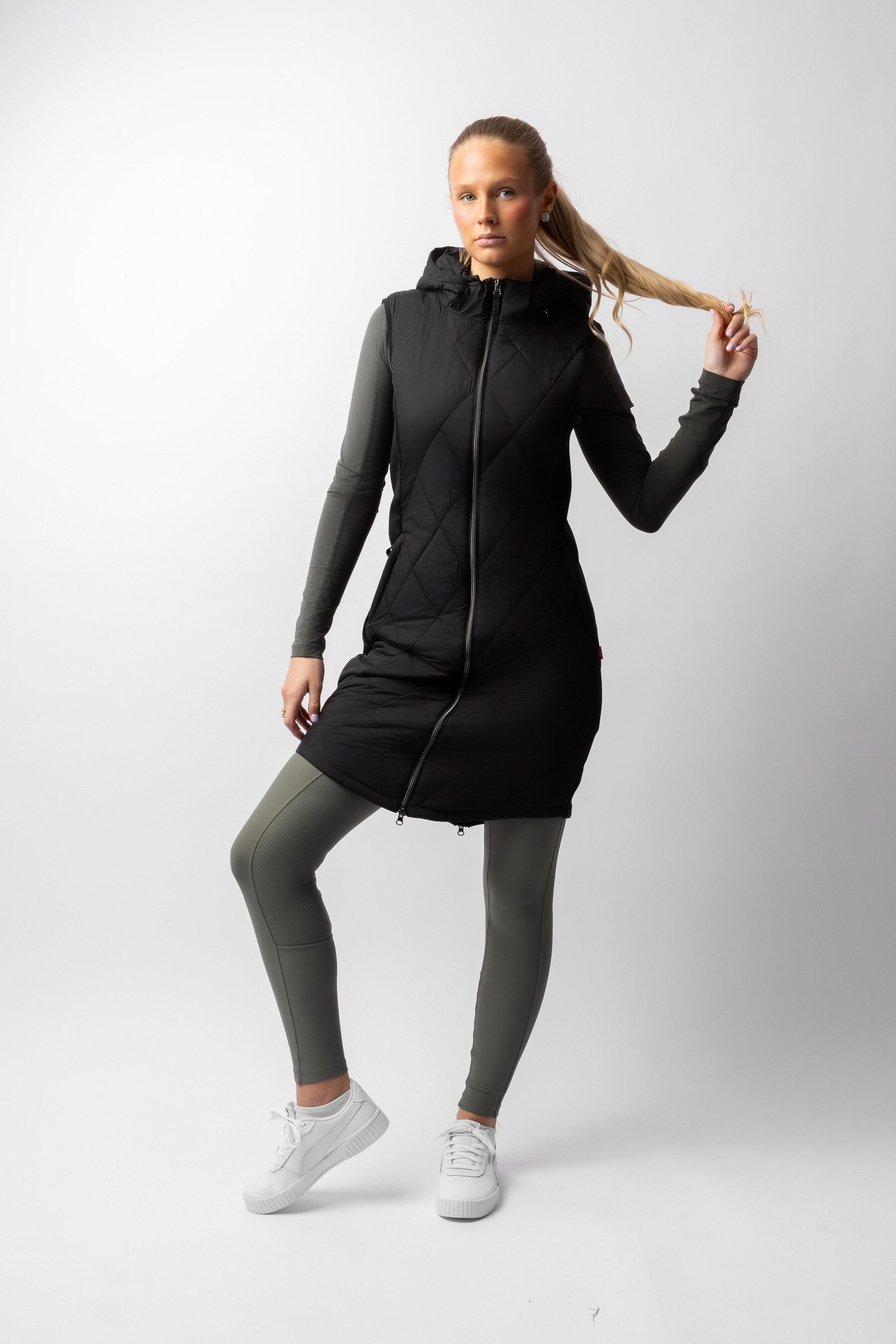 B Vertigo Agnetha gilet lungo imbottito da donna  