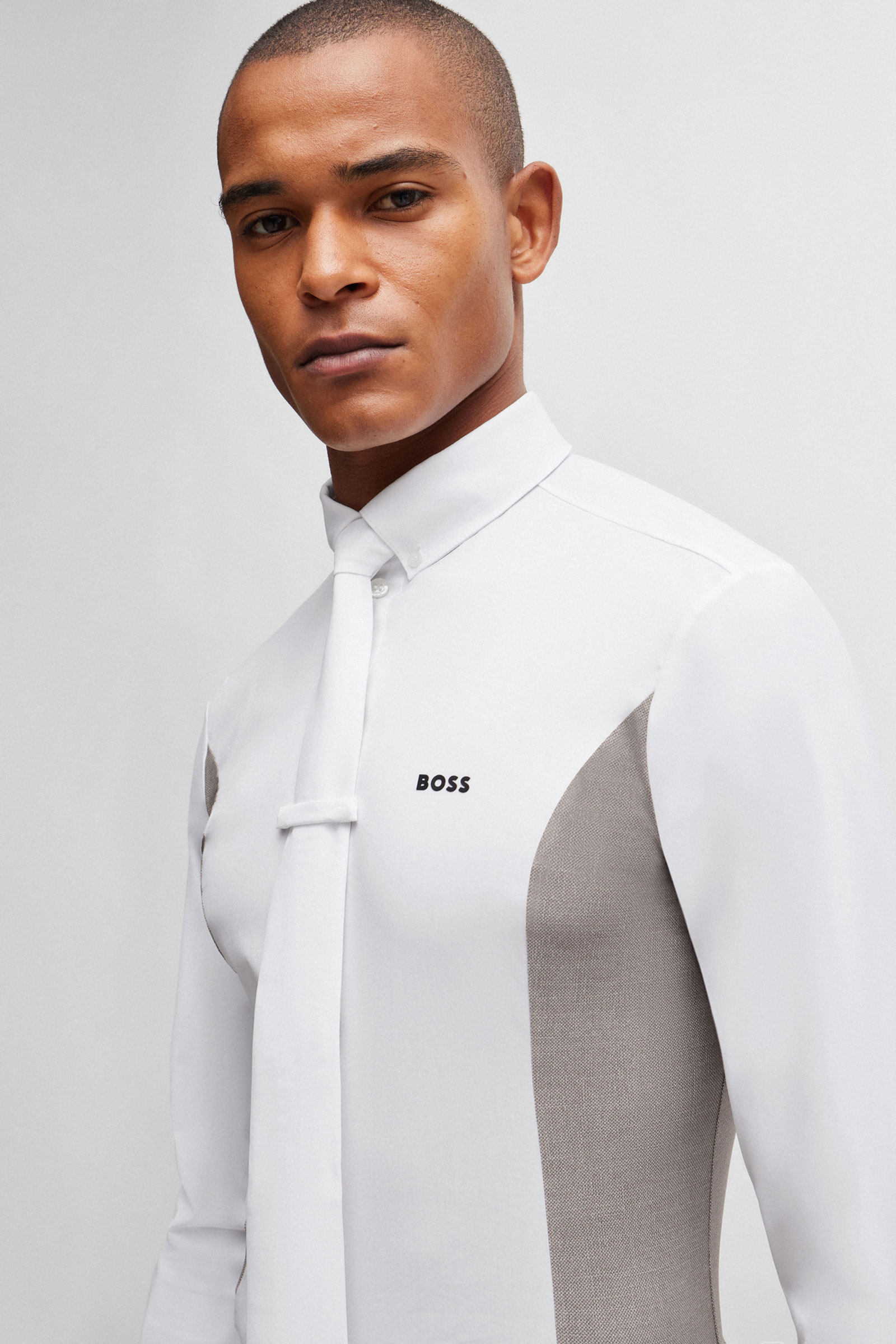 Camicia da show Boss Norman con pannello laterale