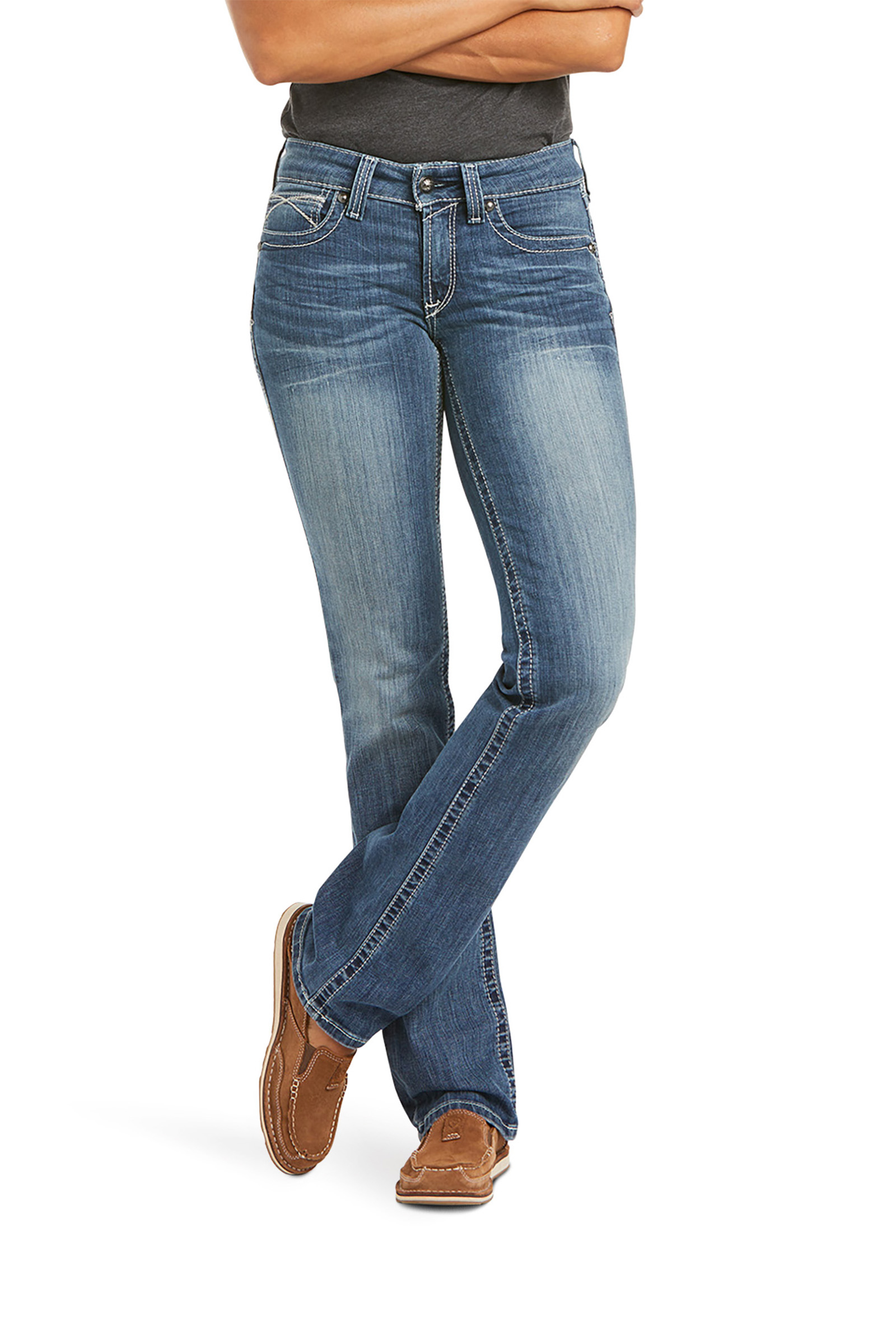 Rainstorm Ariat REAL Stretch Icon Jeans dritti da donna