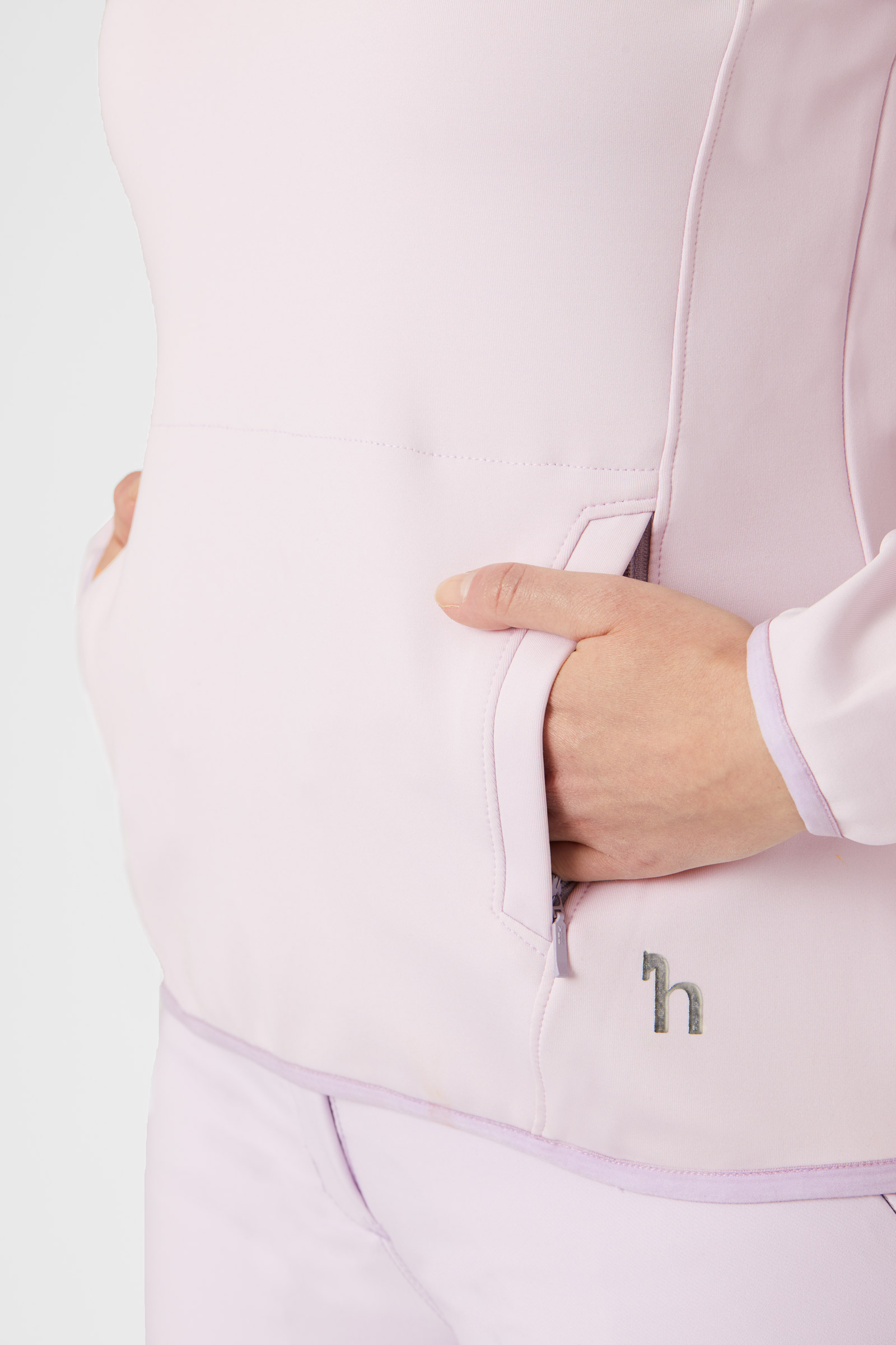 Horze Kaitlin Felpa funzionale con colletto floreale da donna