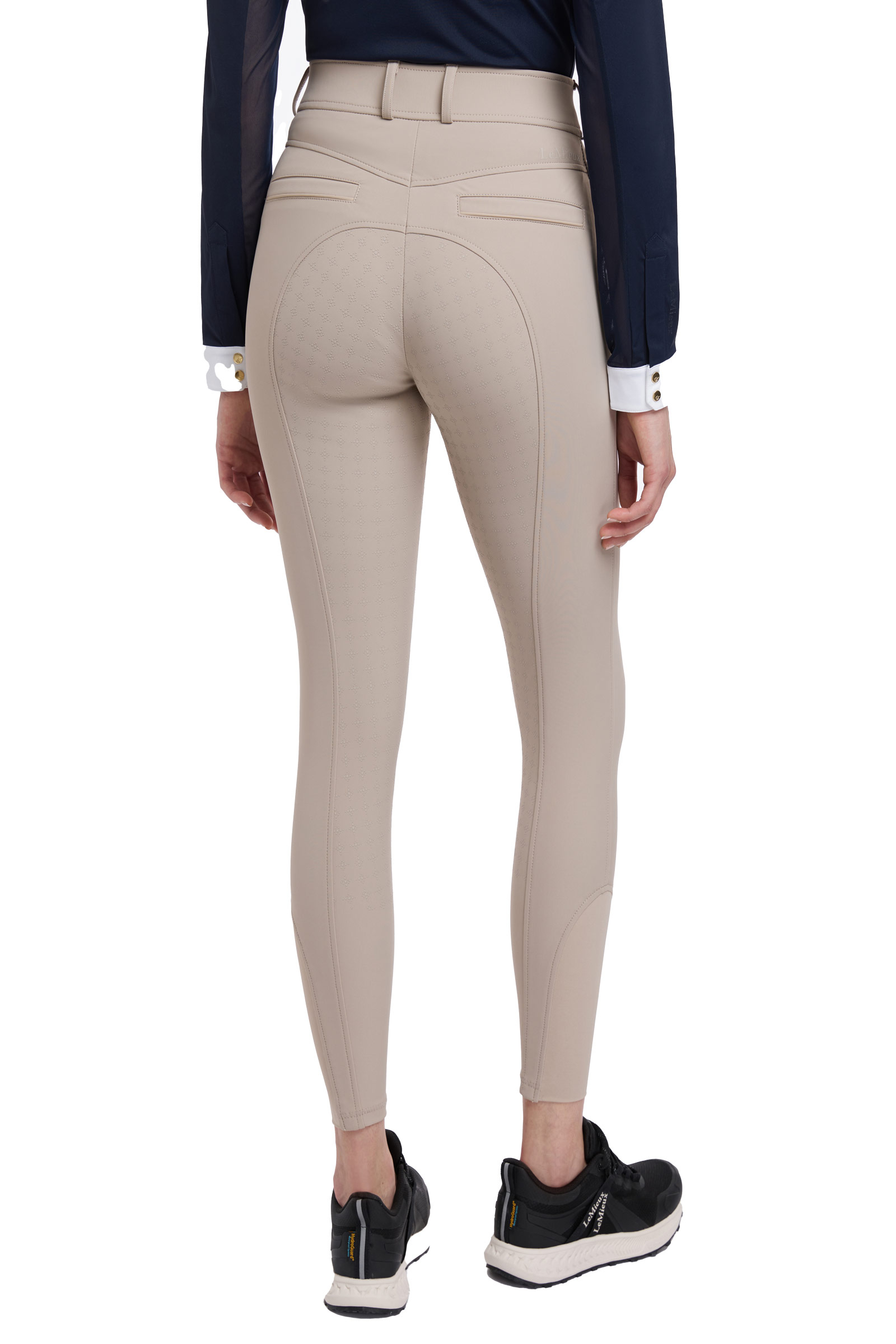 Almond LeMieux Isabelle pantaloni da equitazione con full seat