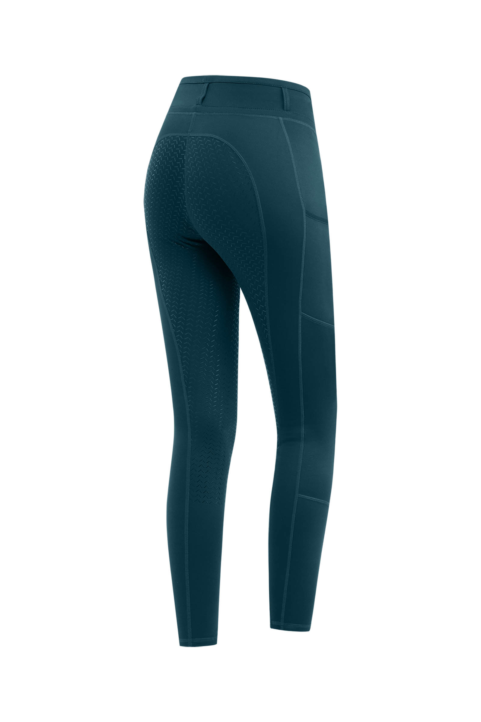 Petrol Blue ELT Ella Women's riding leggings full grip