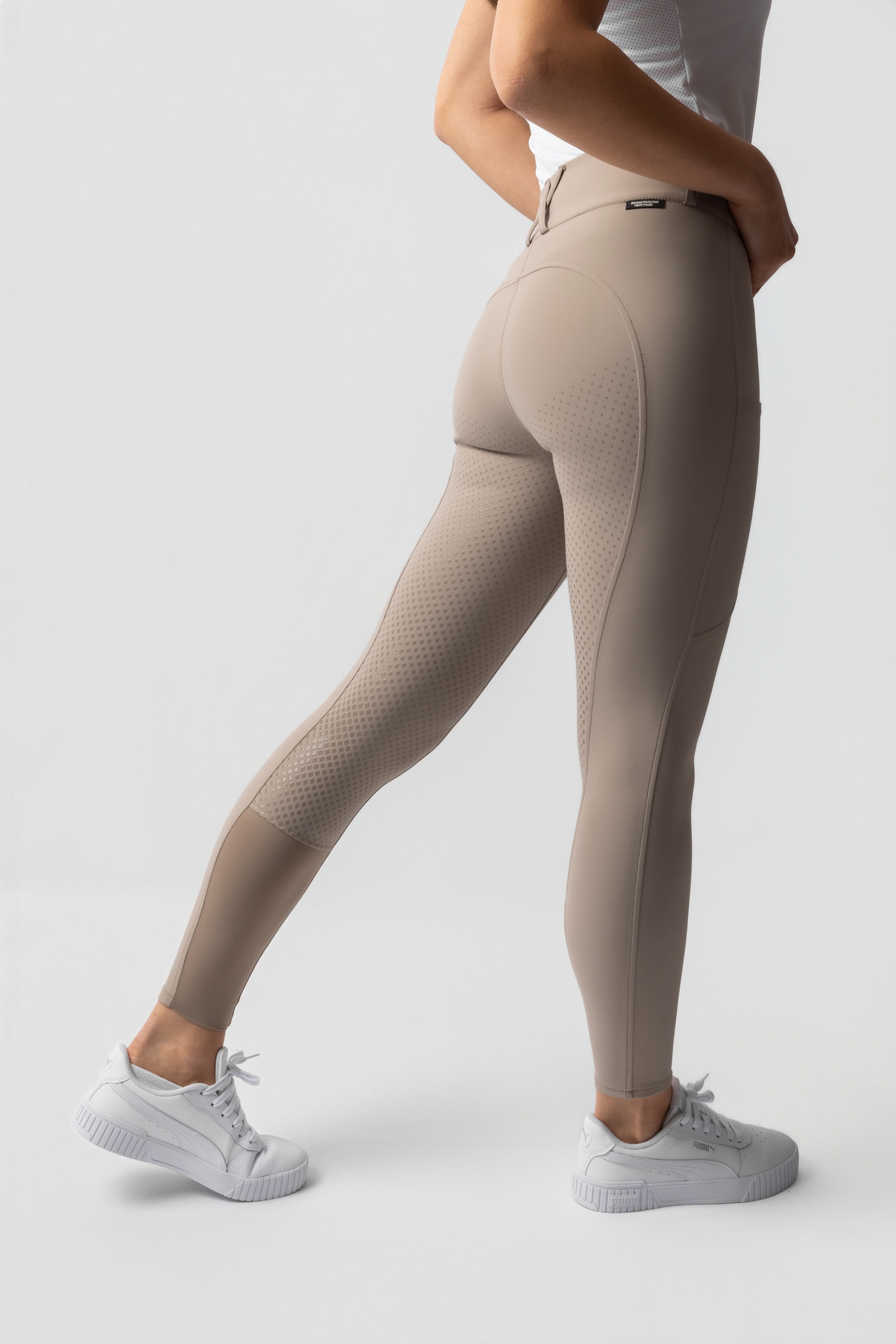 Horze Grand Prix Pro pantaloni equitazione donna full grip UPF 50+