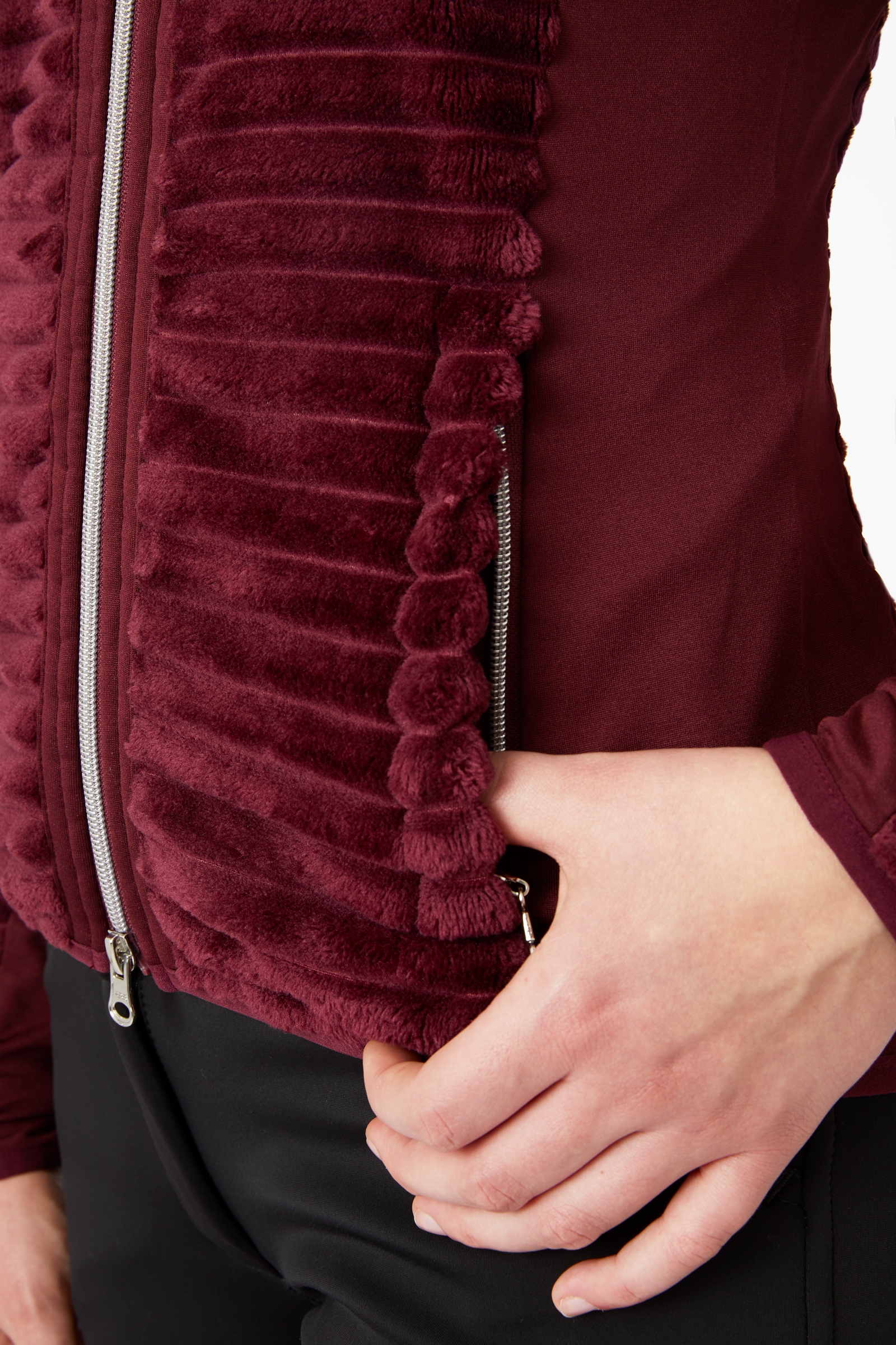 Horze Della Giacca da equitazione in pile a righe da donna