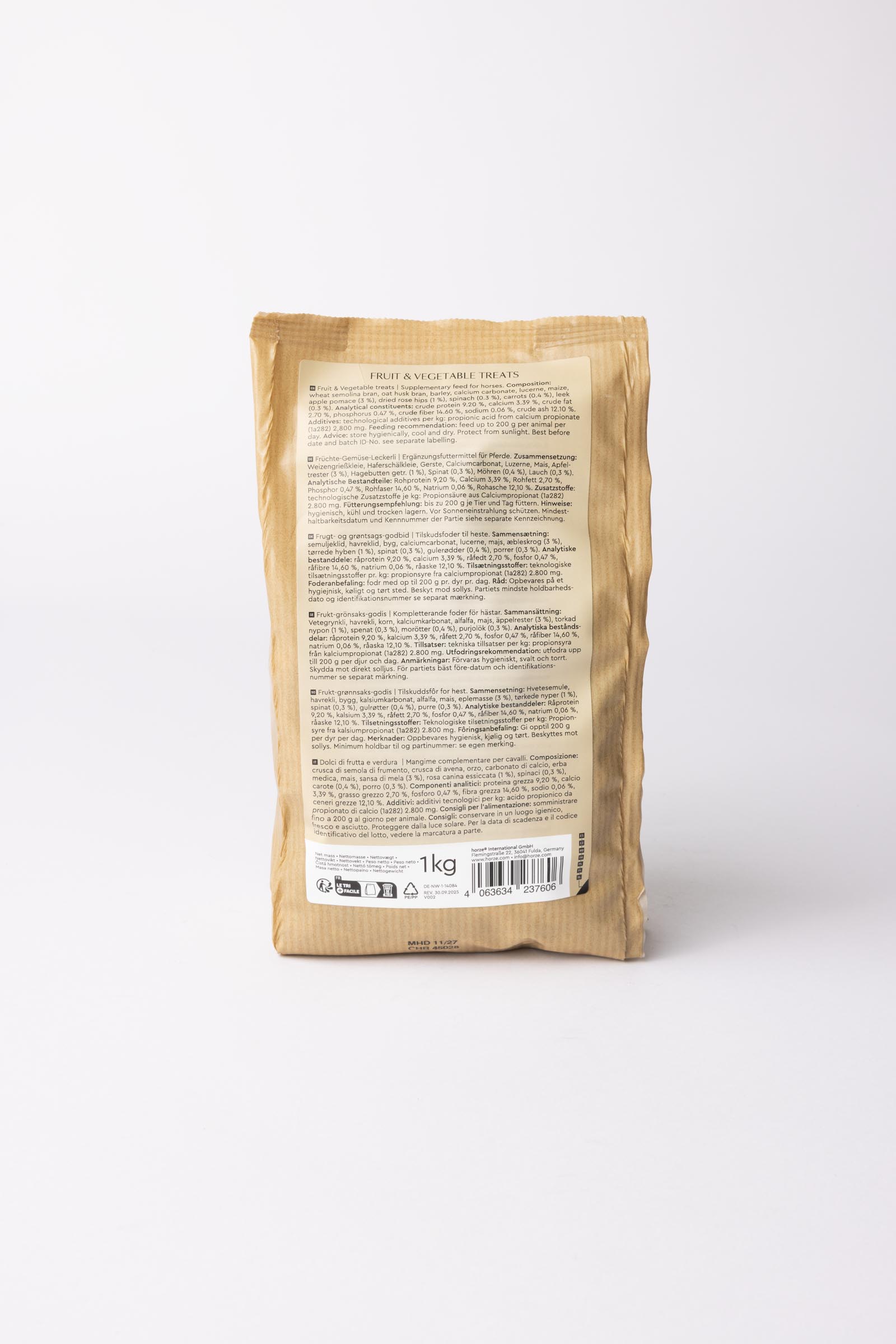 Horze Biscotti Frutta e verdura, Dolcetti 1 kg